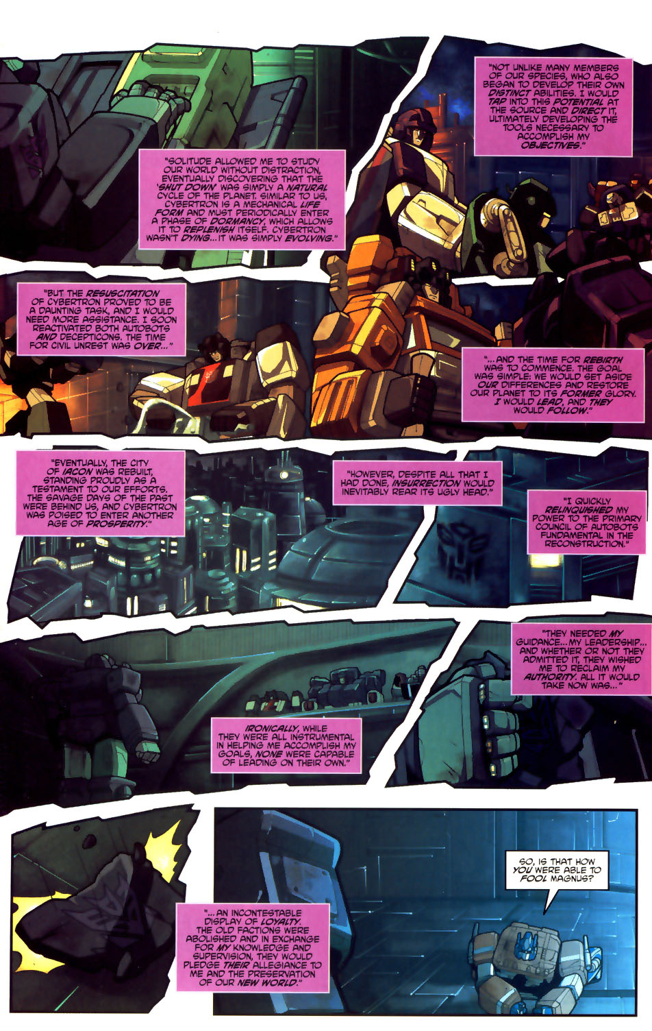 Read online Transformers: Generation 1 (2003) comic -  Issue #6 - 6