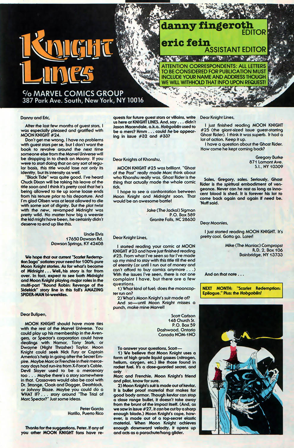 Read online Marc Spector: Moon Knight comic -  Issue #30 - 25
