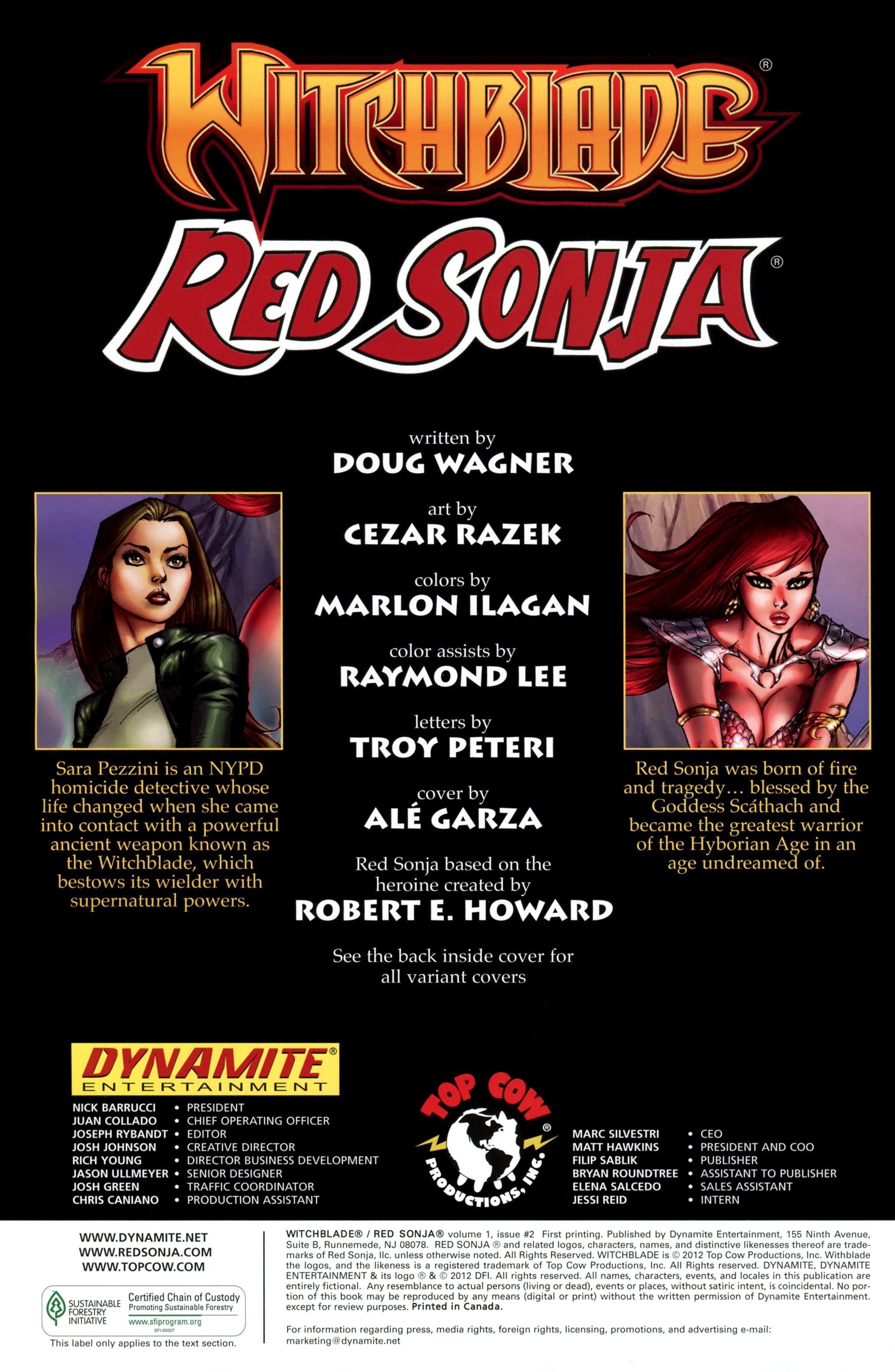 Read online Witchblade/Red Sonja comic -  Issue #2 - 2