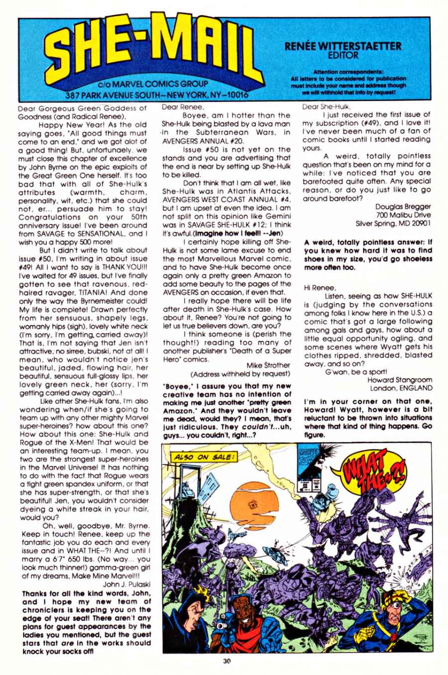 Read online The Sensational She-Hulk comic -  Issue #52 - 24