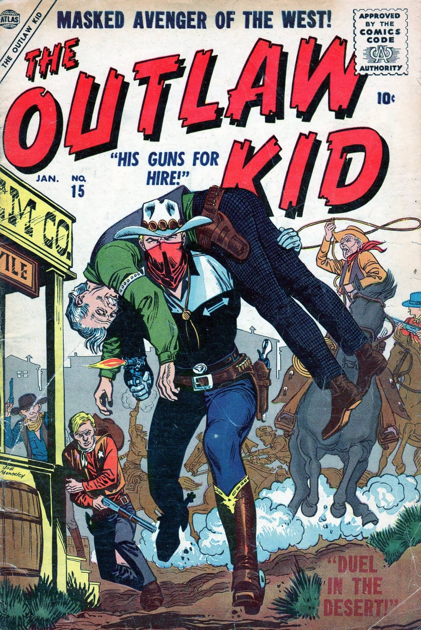 Read online The Outlaw Kid (1954) comic -  Issue #15 - 1