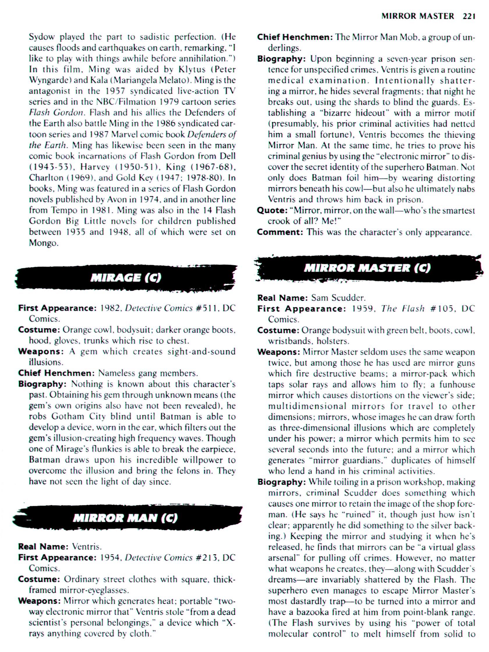 Read online The Encyclopedia of Super Villains comic -  Issue # TPB (Part 1) - 247