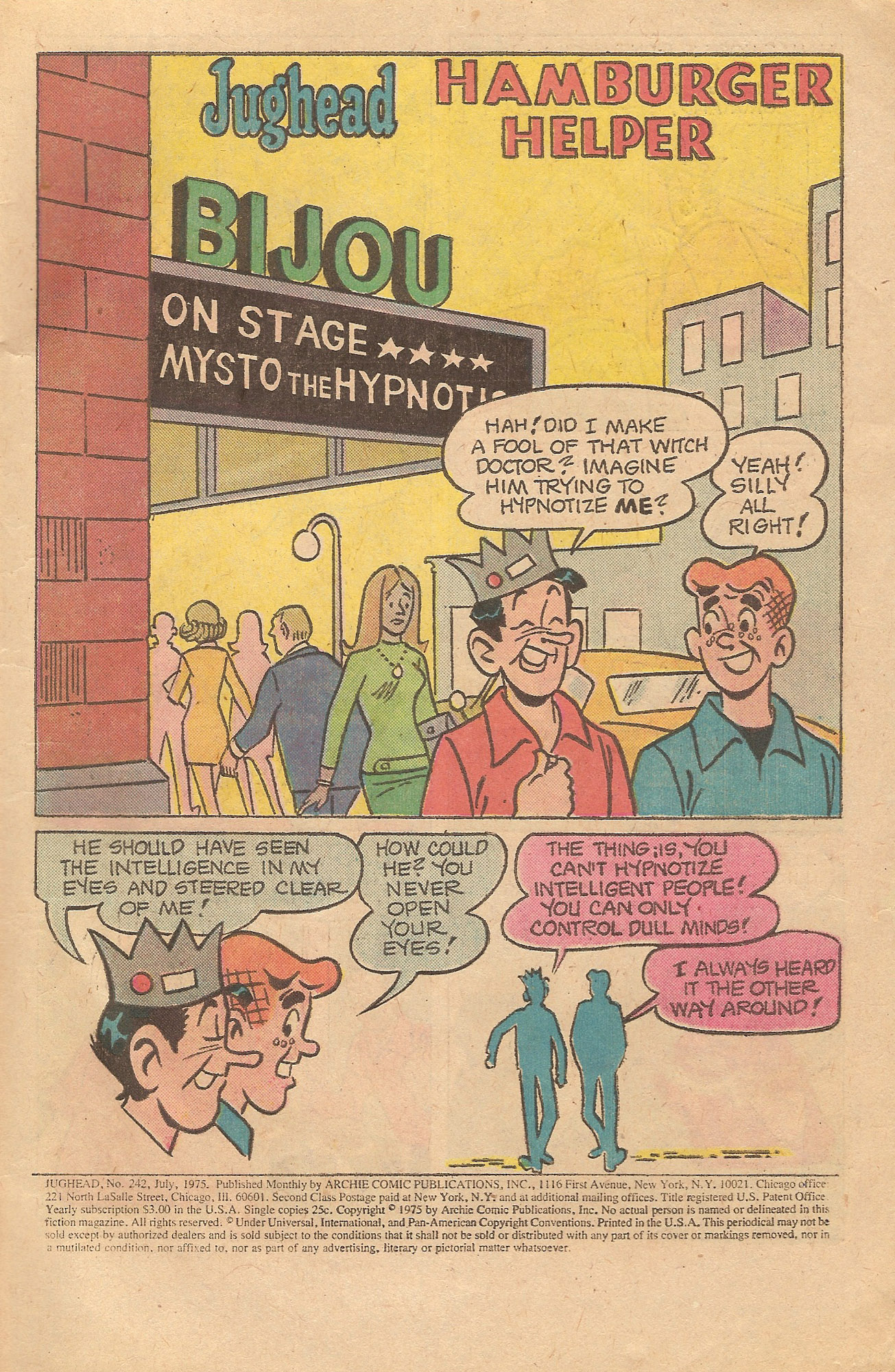 Read online Jughead (1965) comic -  Issue #242 - 3