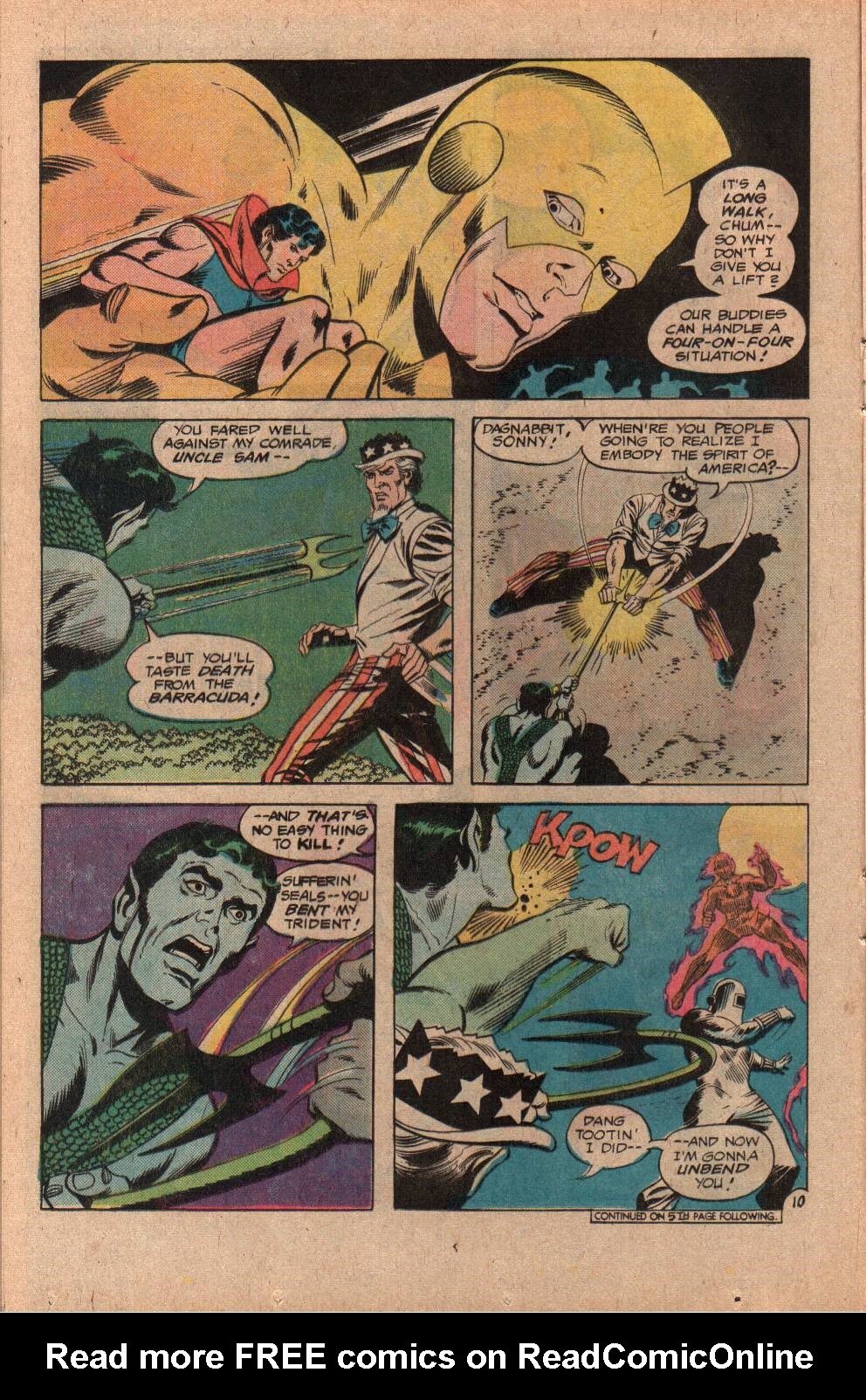 Read online Freedom Fighters (1976) comic -  Issue #9 - 16