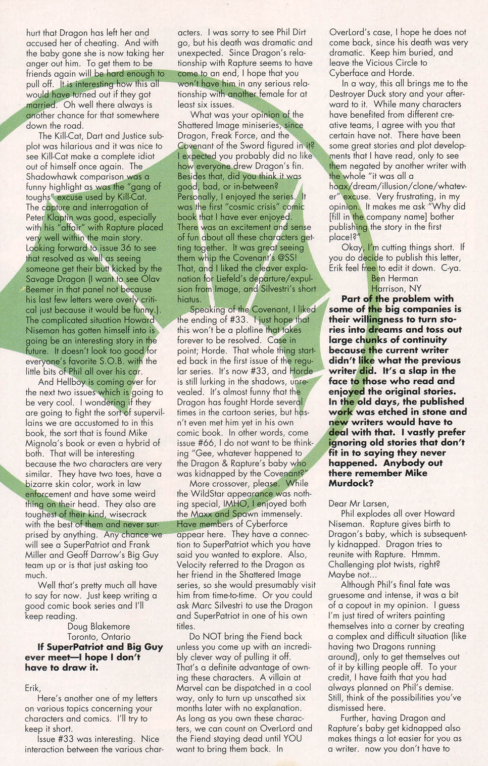 Read online The Savage Dragon (1993) comic -  Issue #35 - 27