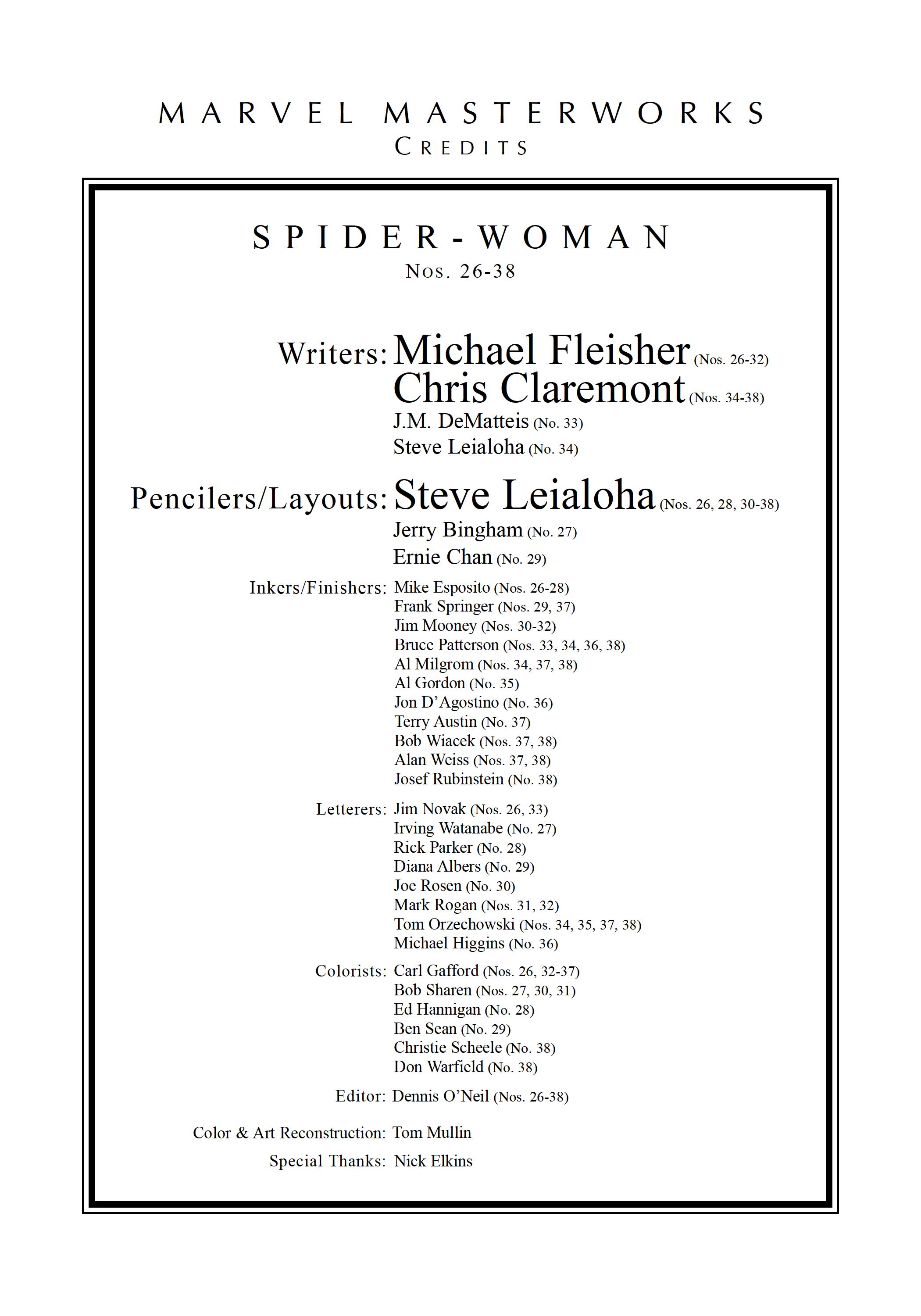 Read online Marvel Masterworks: Spider-Woman comic -  Issue # TPB 3 (Part 1) - 4