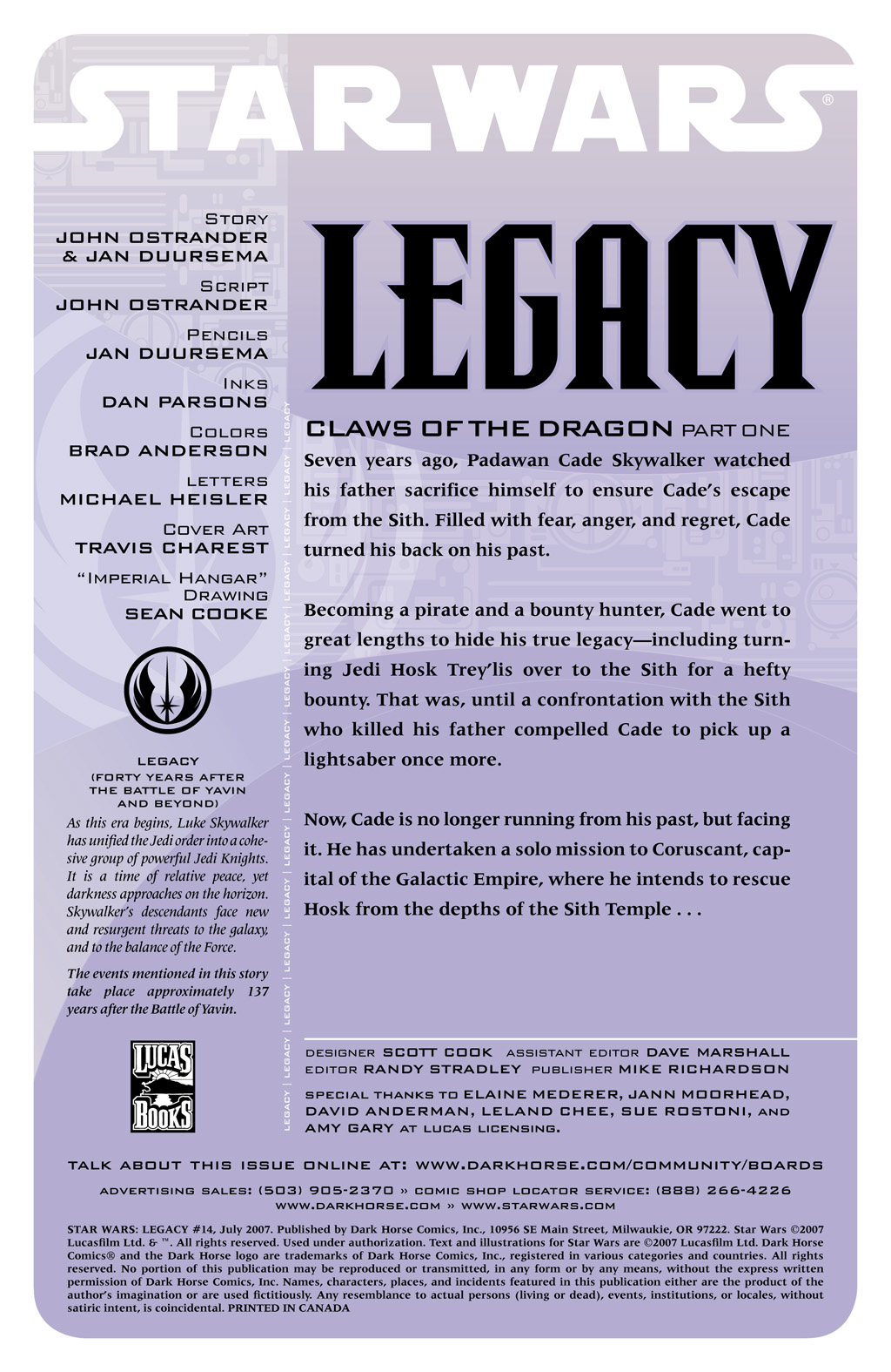 Read online Star Wars: Legacy (2006) comic -  Issue #14 - 2