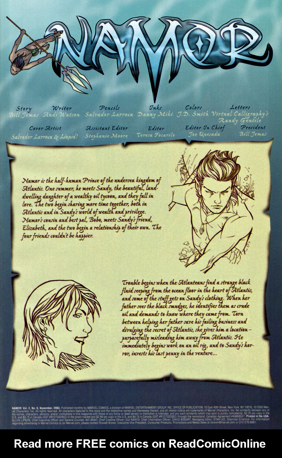 Read online Namor comic -  Issue #6 - 2