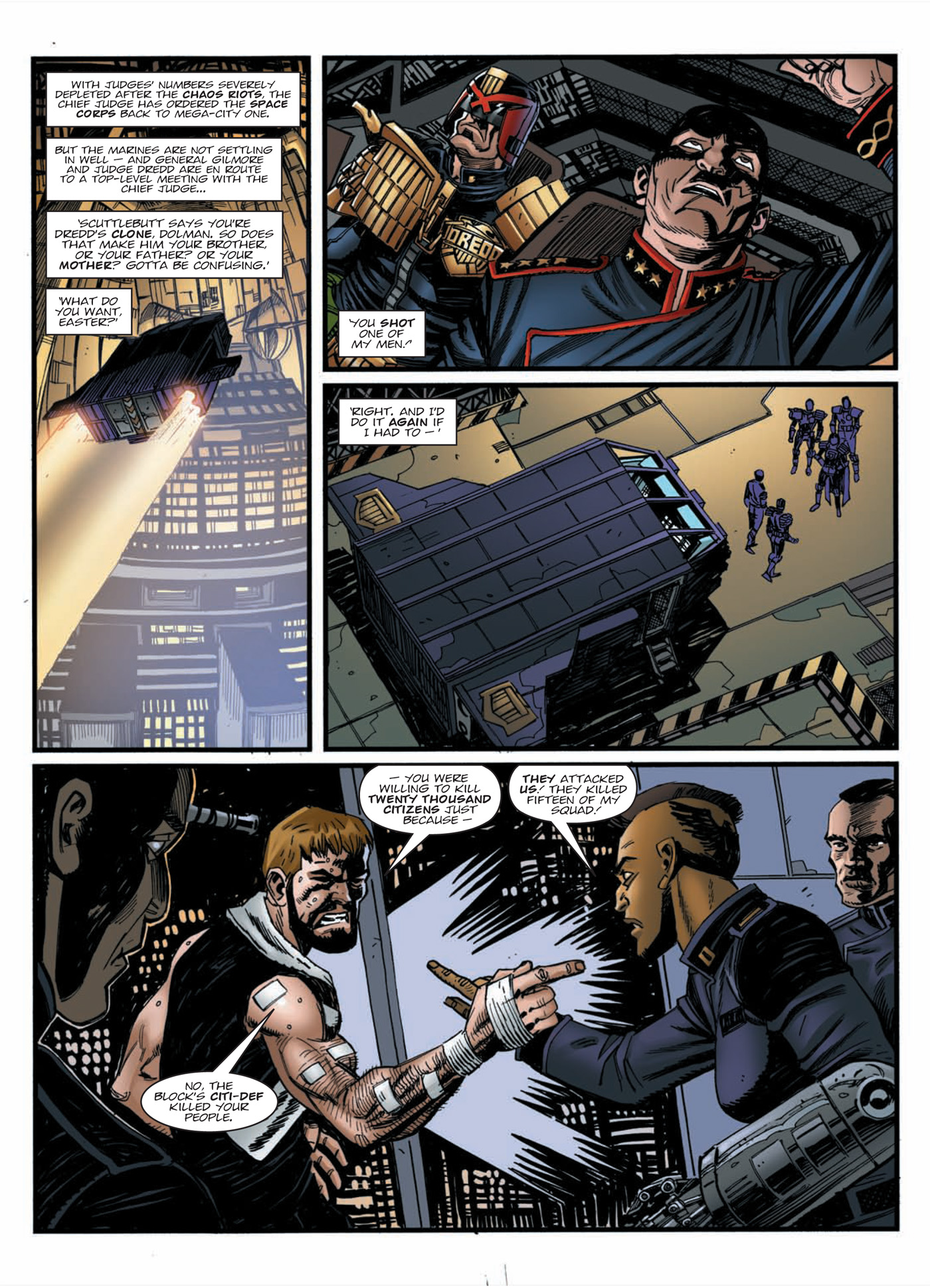 Read online Judge Dredd: Day of Chaos: Fallout comic -  Issue # TPB (Part 1) - 56