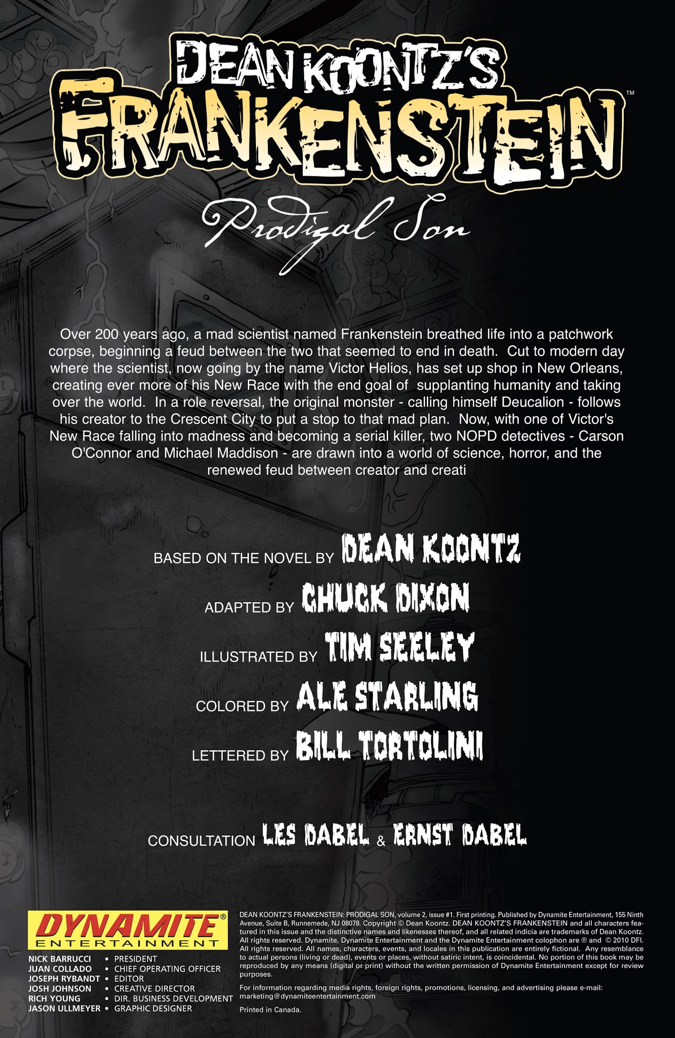 Read online Dean Koontz's Frankenstein: Prodigal Son (2010) comic -  Issue #1 - 2