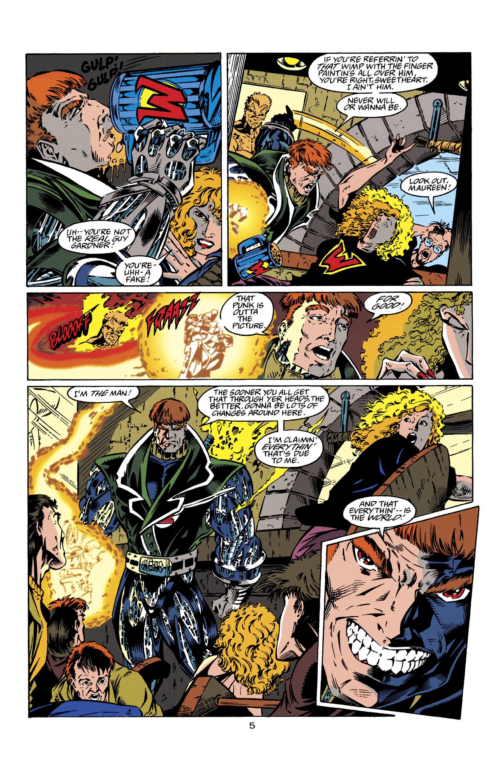 Read online Guy Gardner: Warrior comic -  Issue #36 - 5