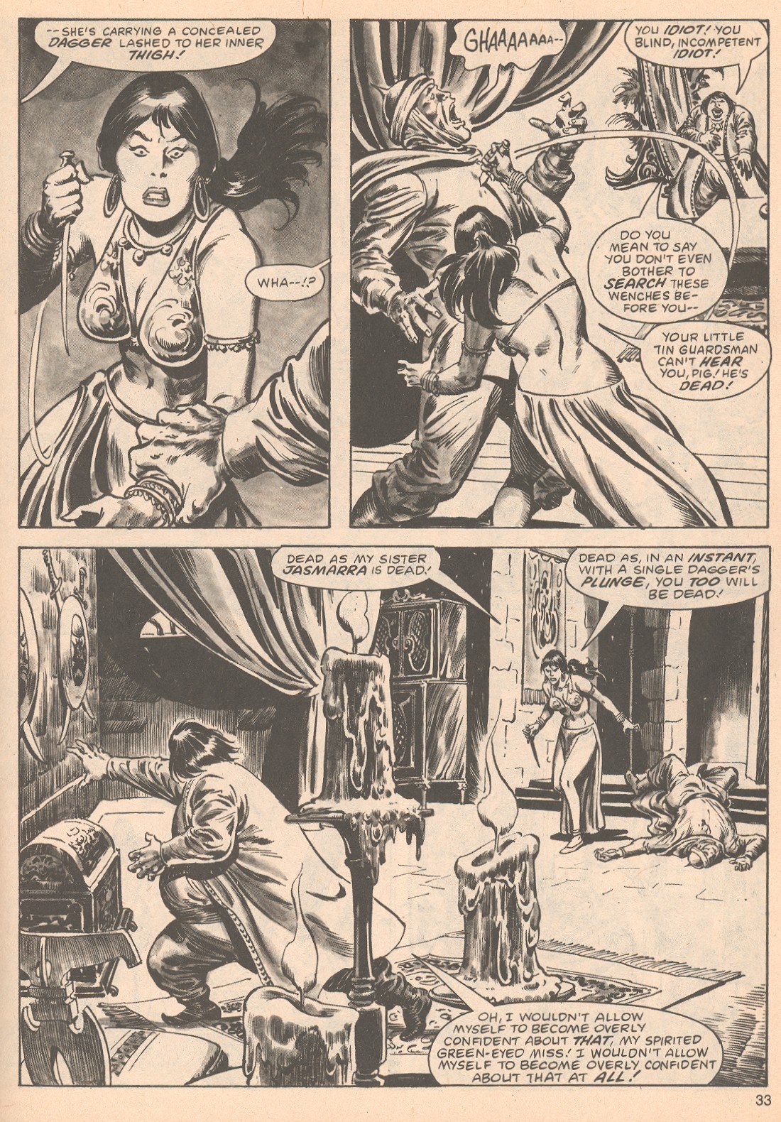 Read online The Savage Sword Of Conan comic -  Issue #63 - 33