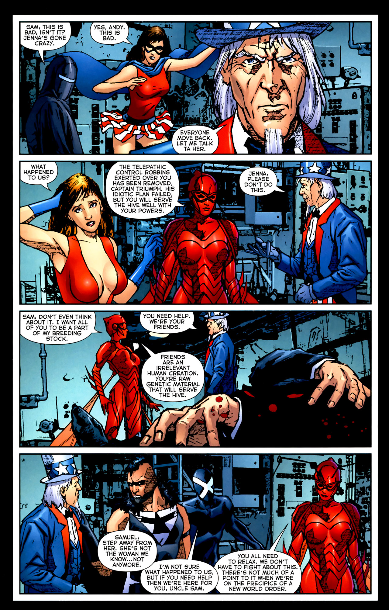 Read online Uncle Sam and the Freedom Fighters (2007) comic -  Issue #4 - 18