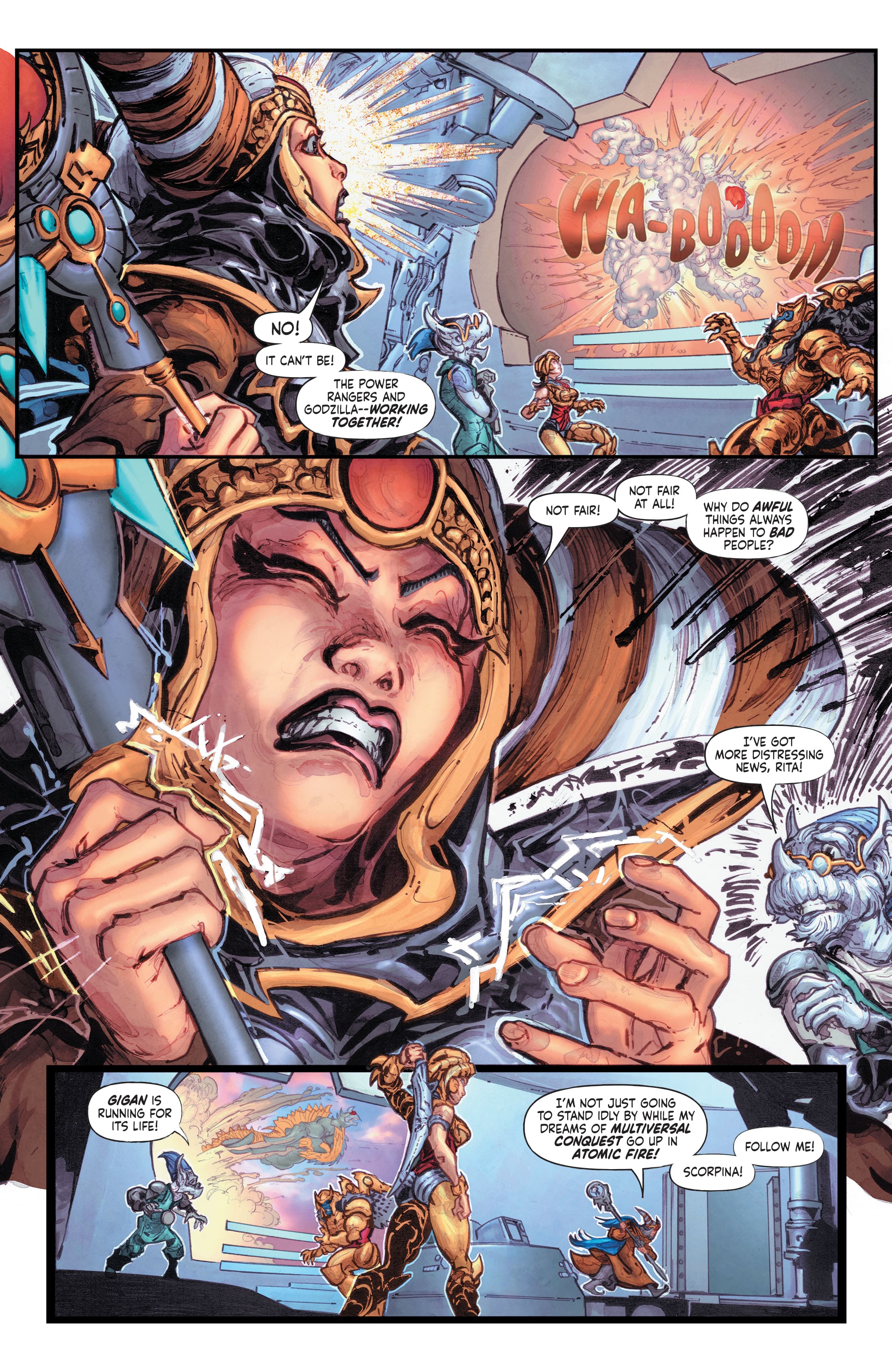 Read online Godzilla vs. The Mighty Morphin Power Rangers comic -  Issue #3 - 17