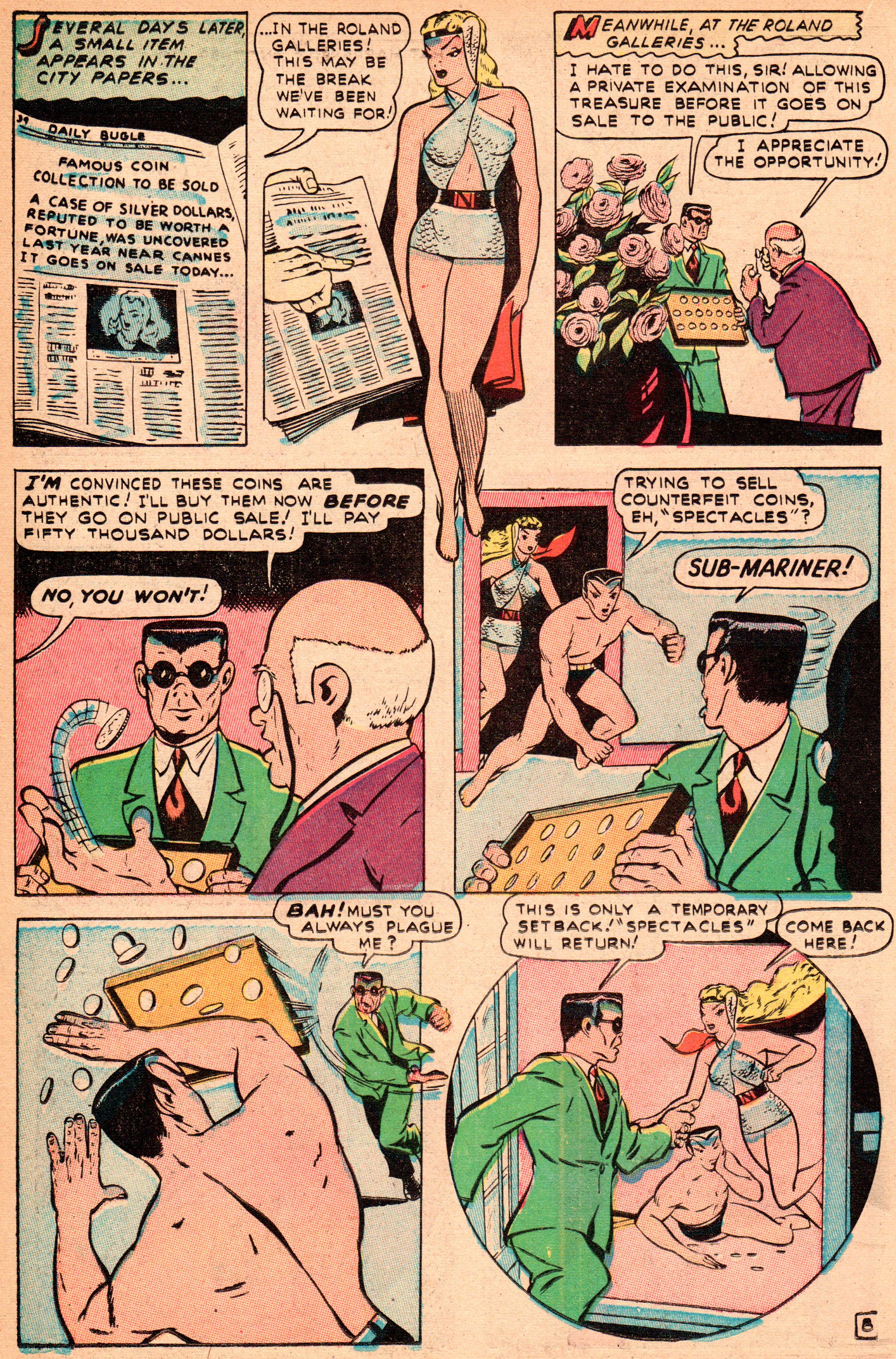 Read online Sub-Mariner Comics comic -  Issue #23 - 22