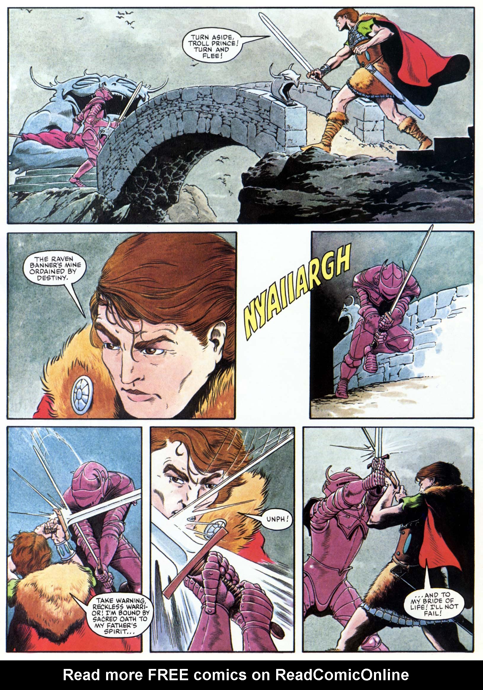 Read online Marvel Graphic Novel comic -  Issue #15 - The Raven Banner - 57