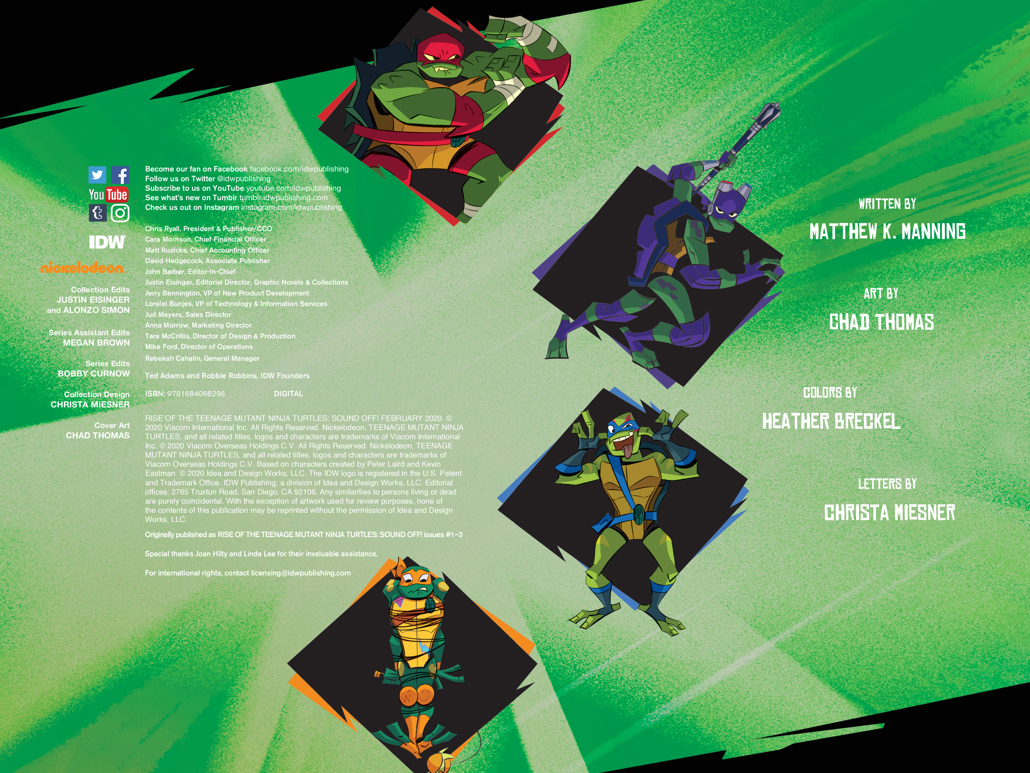 Read online Rise of the Teenage Mutant Ninja Turtles: Sound Off! comic -  Issue # _TPB - 4