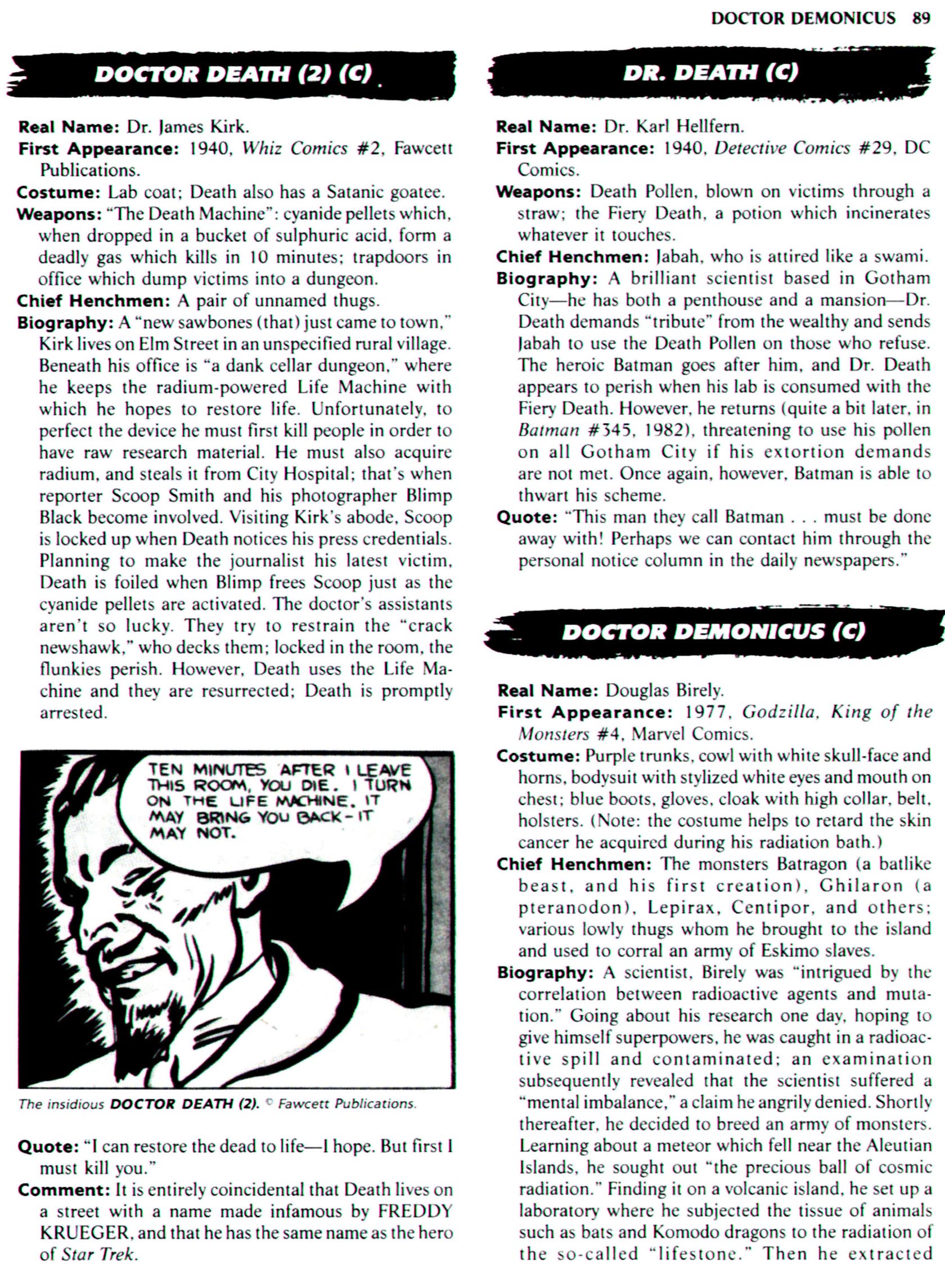 Read online The Encyclopedia of Super Villains comic -  Issue # TPB (Part 1) - 107