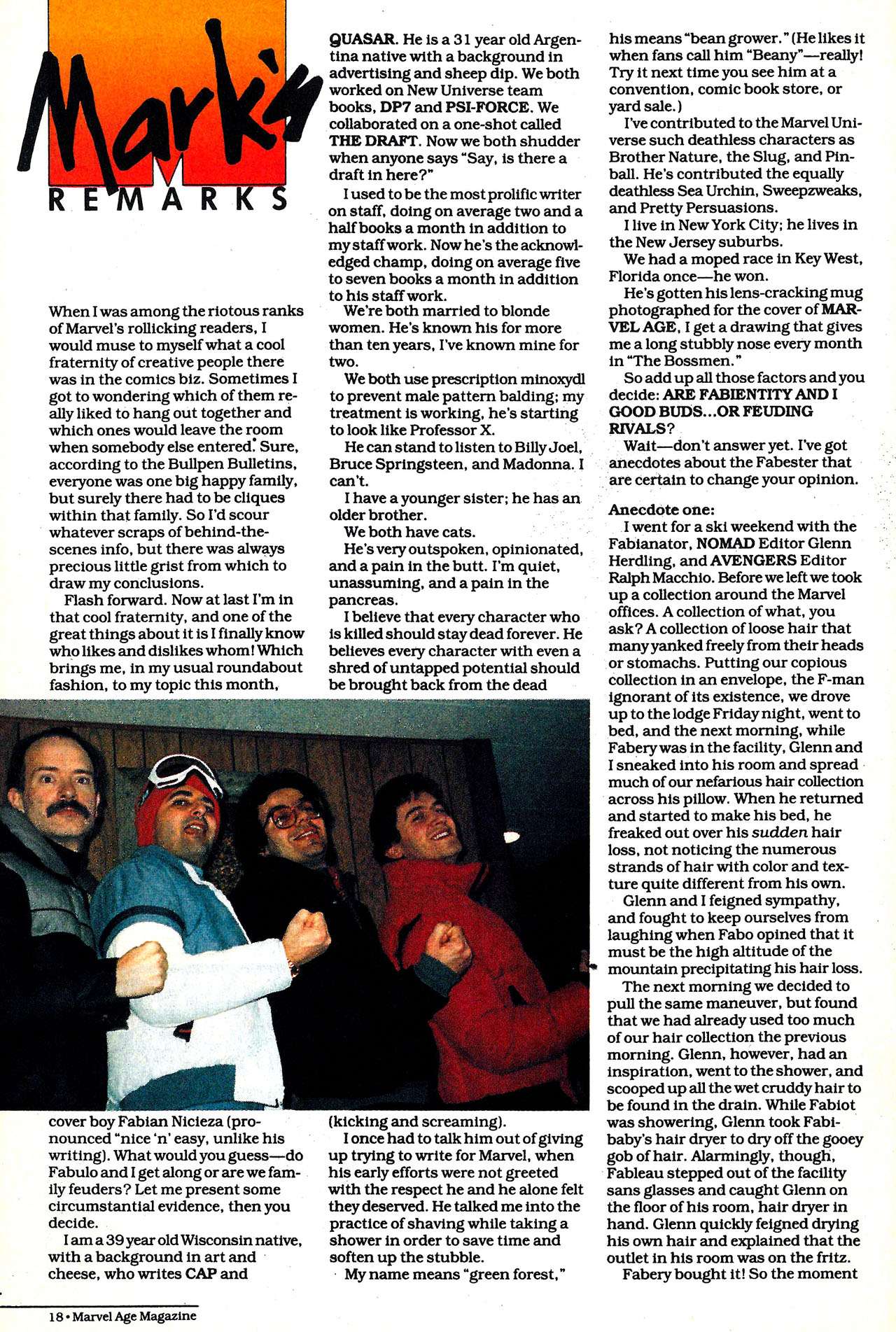 Read online Marvel Age comic -  Issue #125 - 17