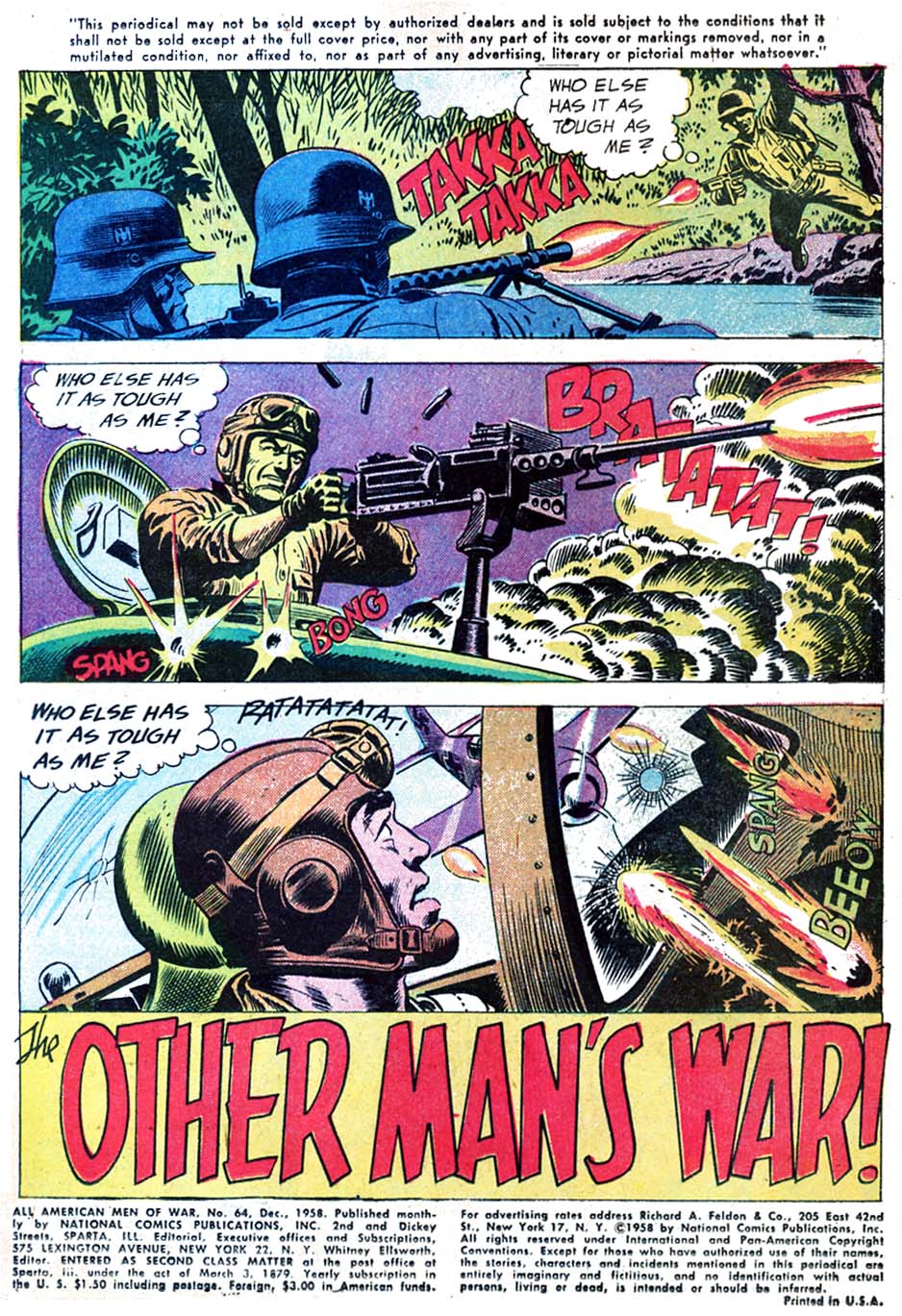 Read online All-American Men of War comic -  Issue #64 - 3