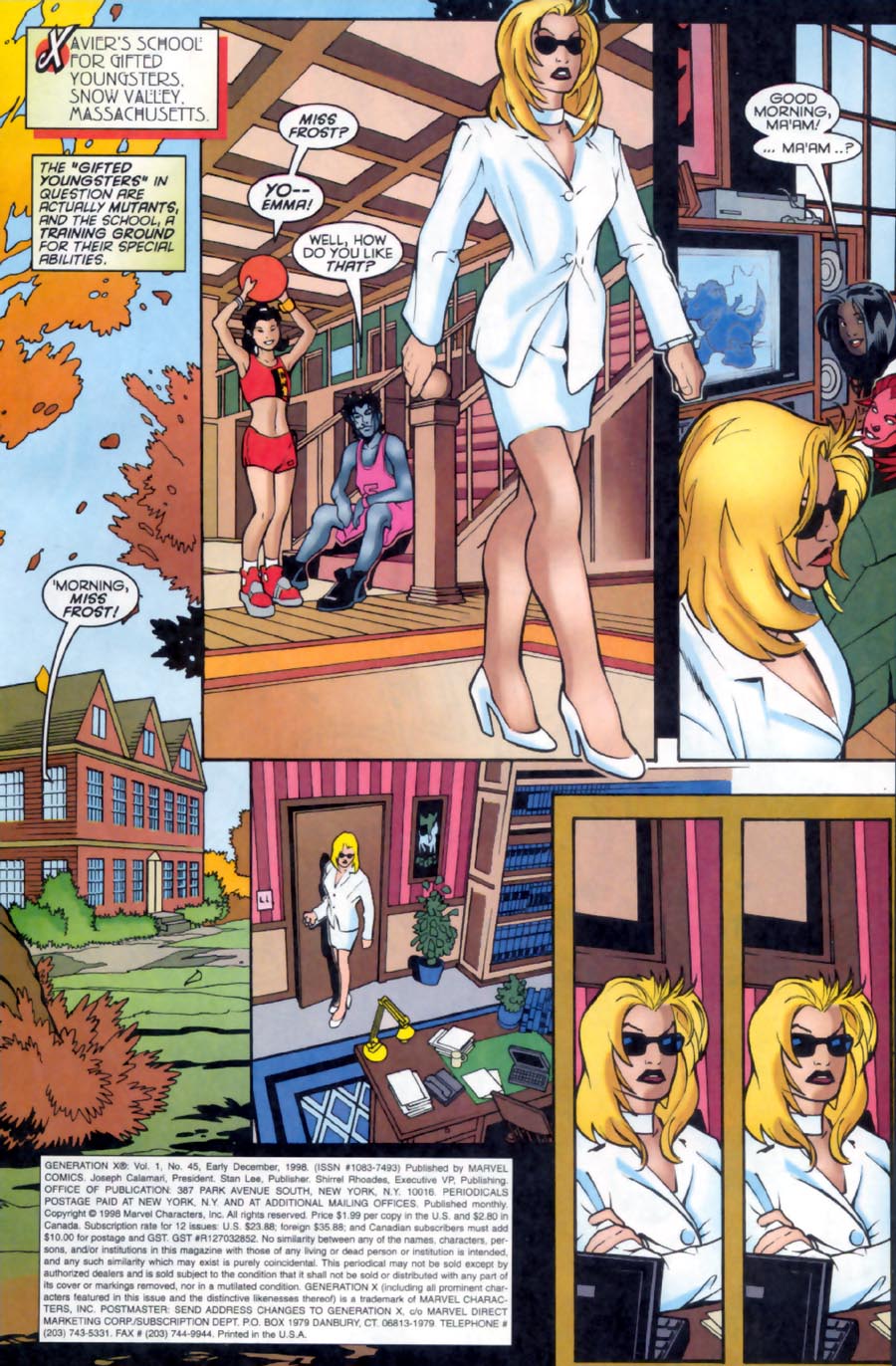 Read online Generation X comic -  Issue #45 - 2