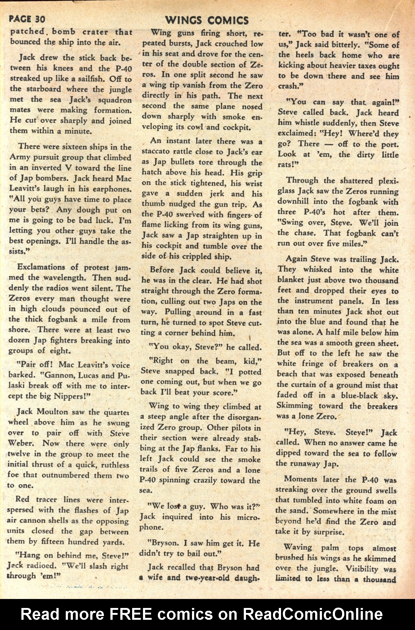 Read online Wings Comics comic -  Issue #30 - 32