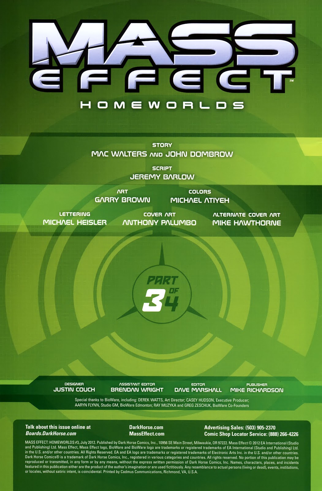Mass Effect: Homeworlds Issue #3 #3 - English 2