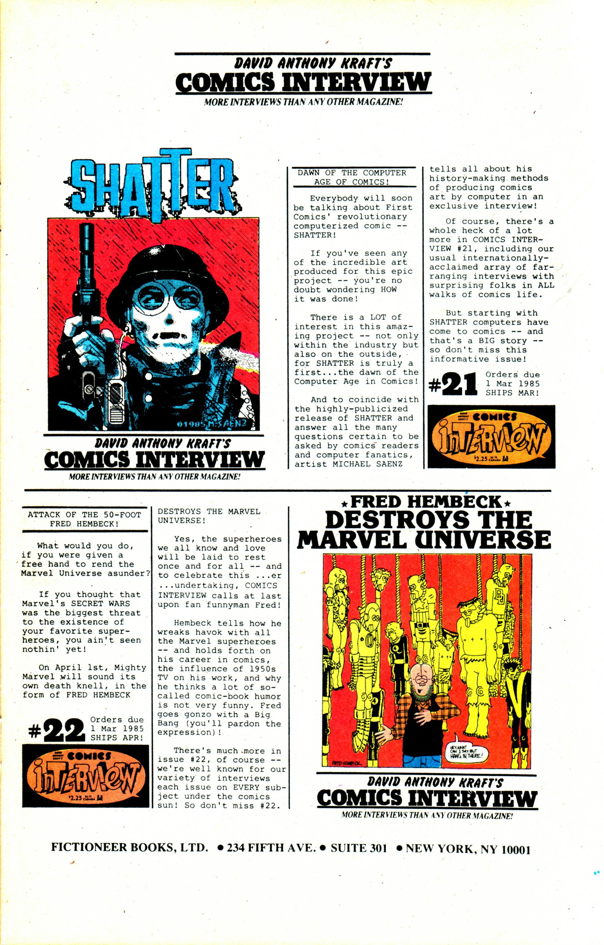 Read online Femforce comic -  Issue #1 - 11