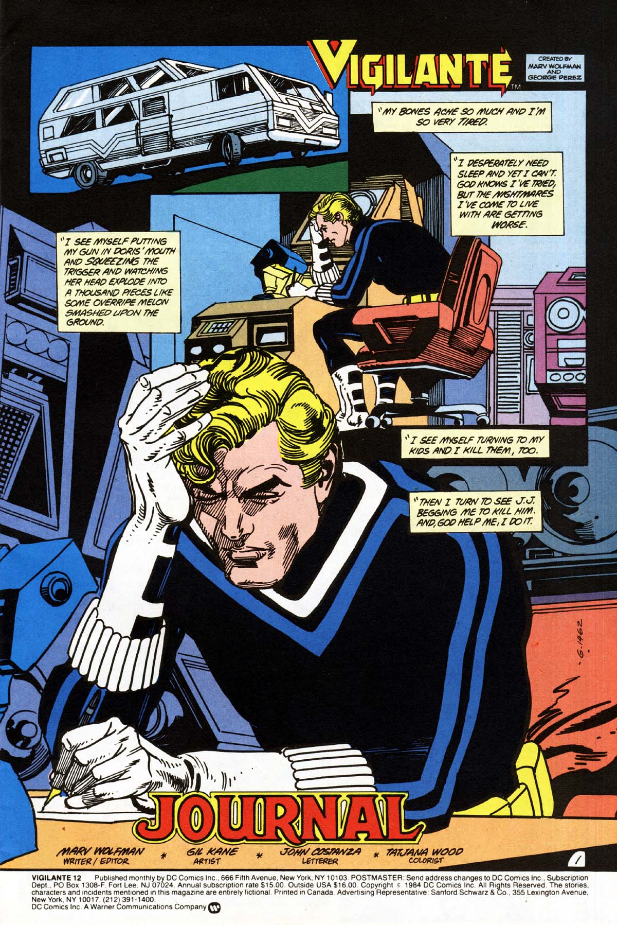 Read online Vigilante (1983) comic -  Issue #12 - 2