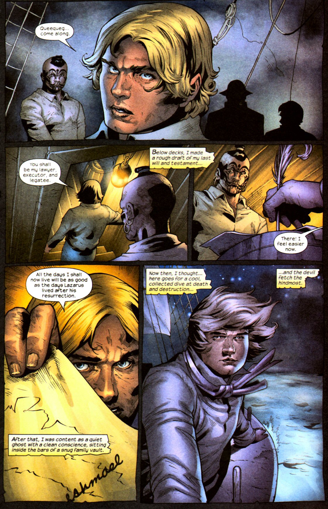 Read online Marvel Illustrated: Moby Dick comic -  Issue # TPB - 53