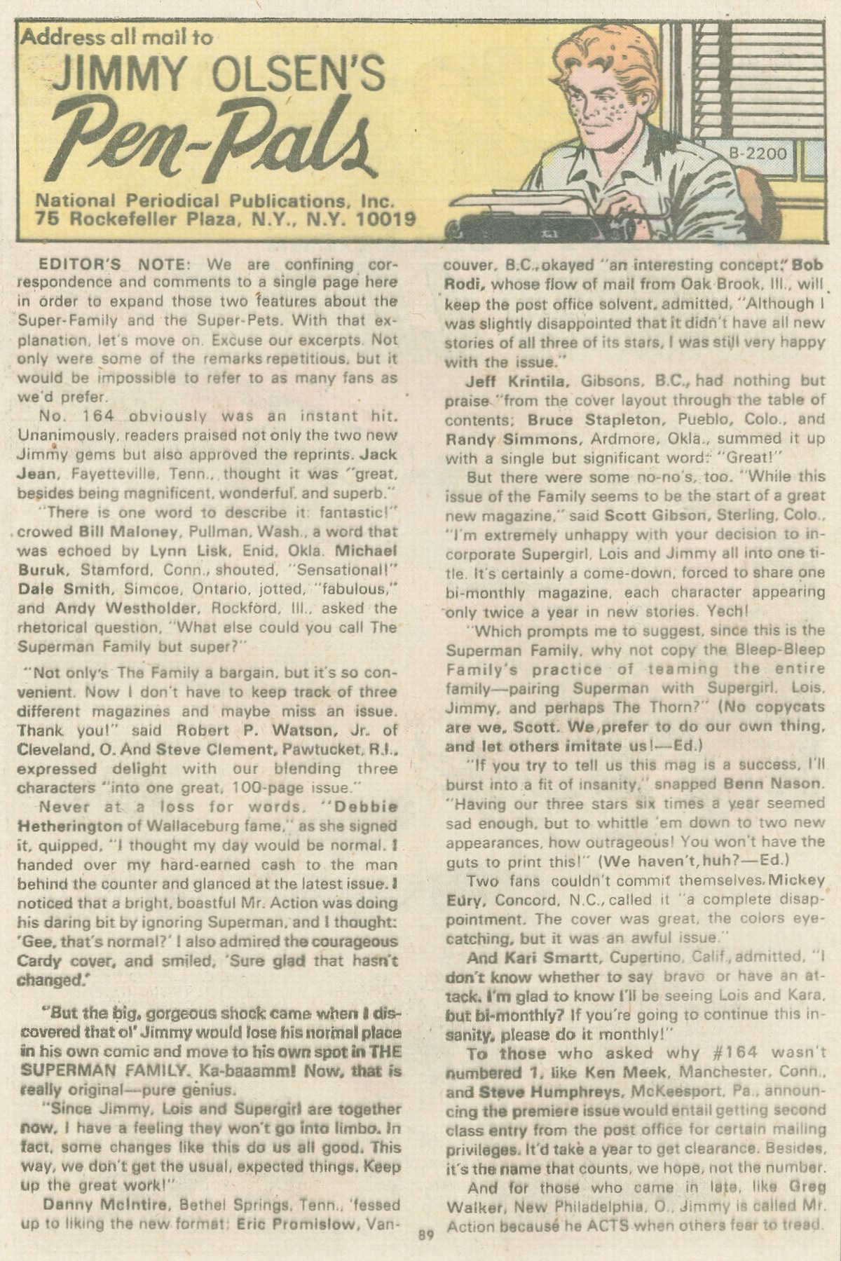 Read online The Superman Family comic -  Issue #167 - 89