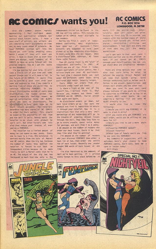 Read online Femforce comic -  Issue #13 - 25