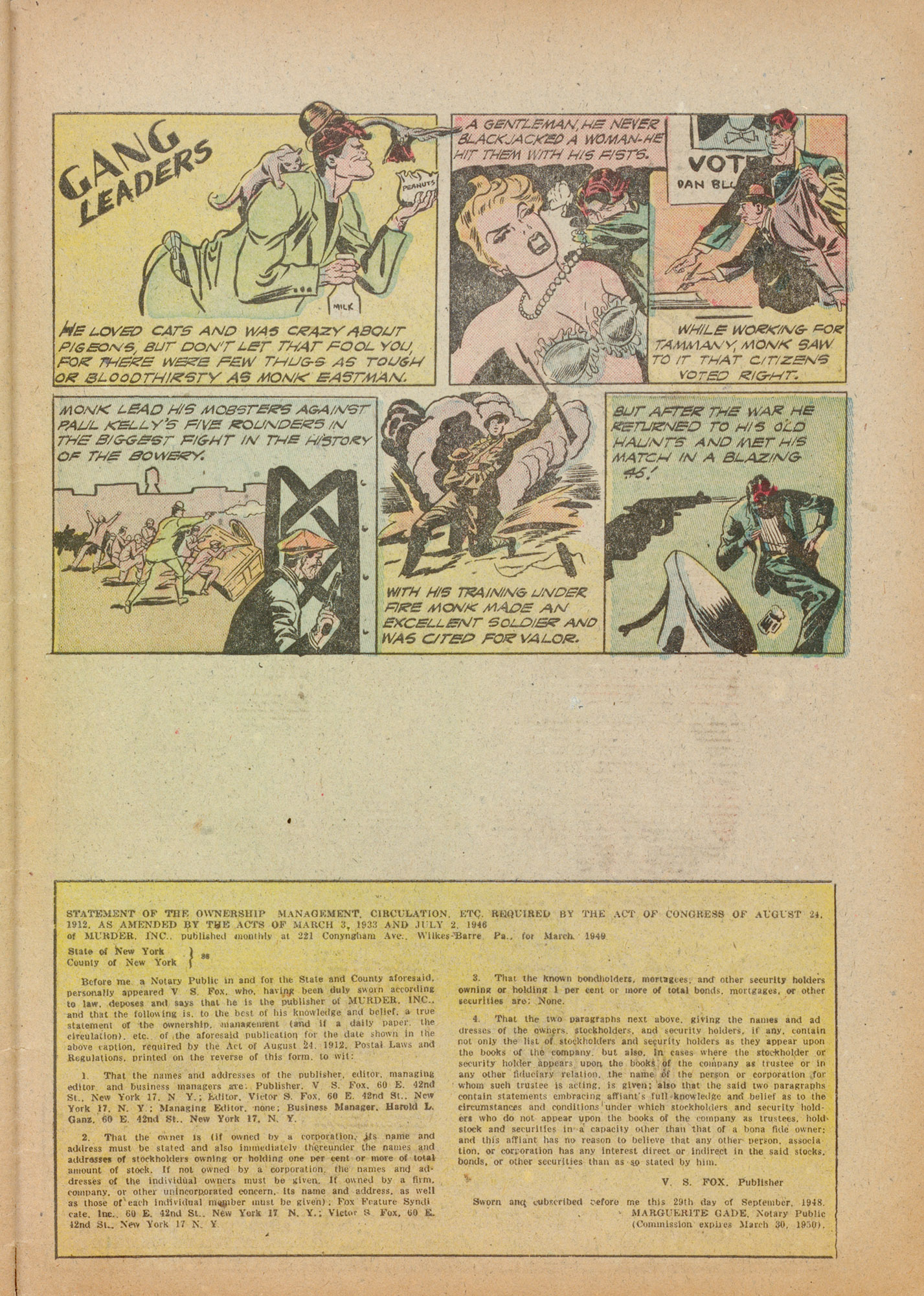 Read online Murder Incorporated (1948) comic -  Issue #9 - 33