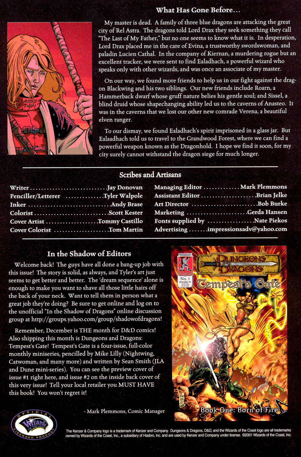 Read online Dungeons And Dragons: In The Shadow Of Dragons comic -  Issue #5 - 2
