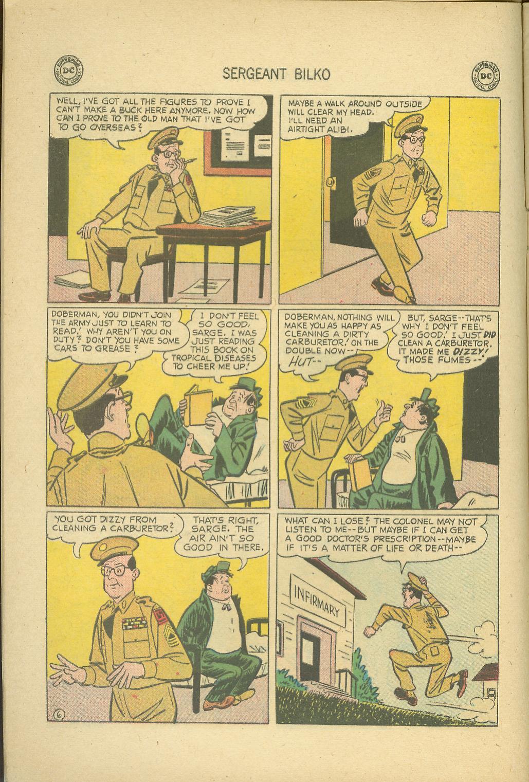 Read online Sergeant Bilko comic -  Issue #6 - 8