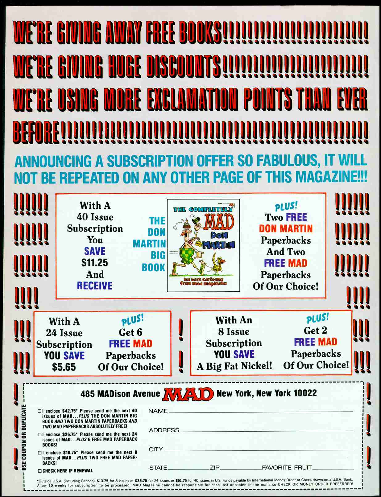 Read online MAD comic -  Issue #270 - 2