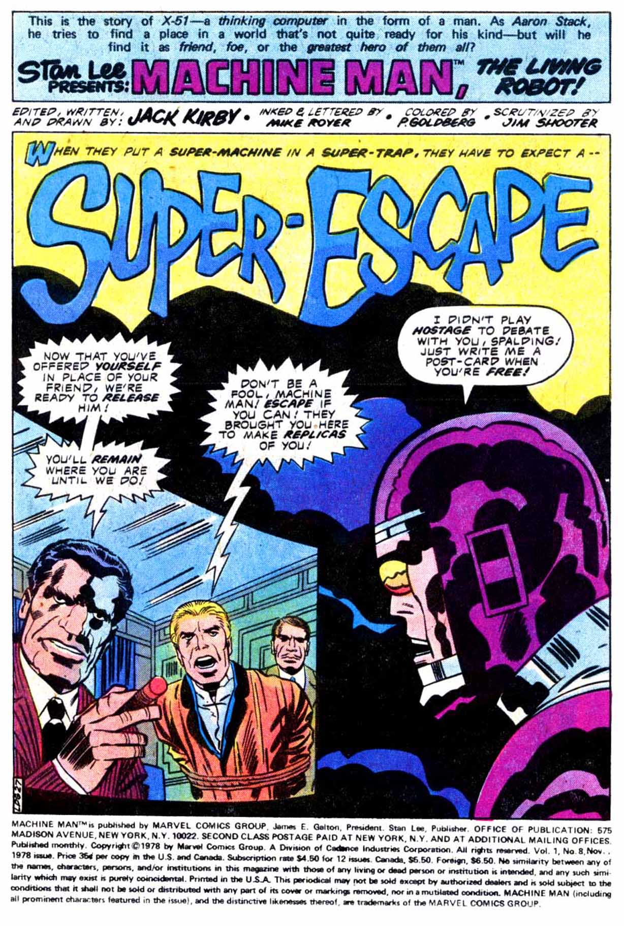 Read online Machine Man (1978) comic -  Issue #8 - 2