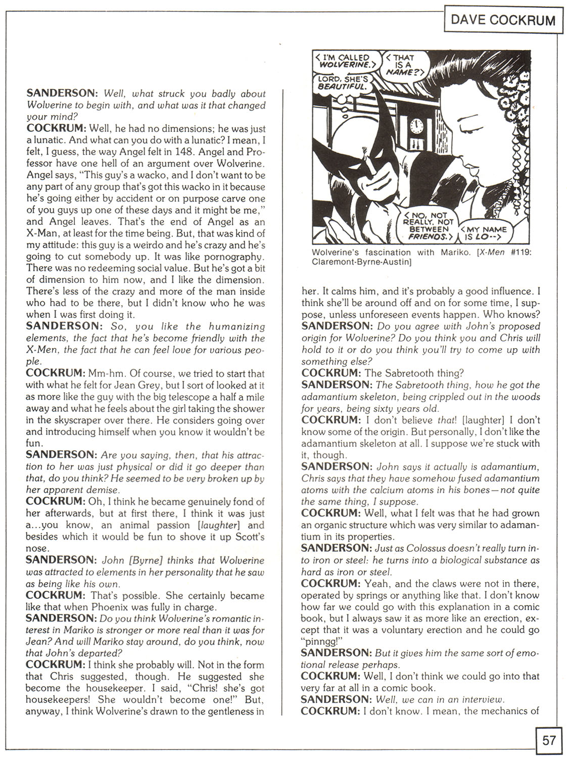 Read online The X-Men Companion comic -  Issue #1 - 57