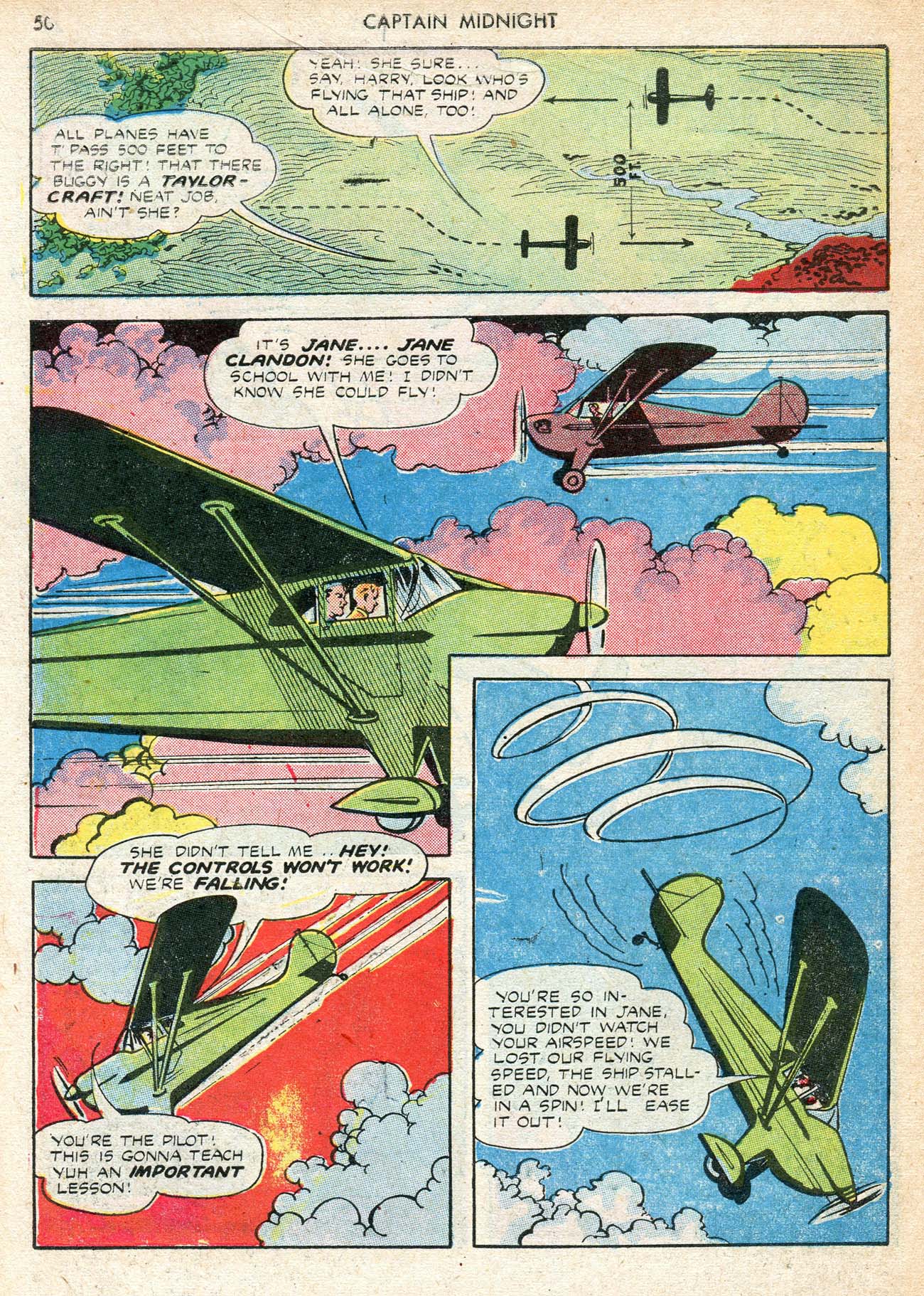 Read online Captain Midnight (1942) comic -  Issue #12 - 50