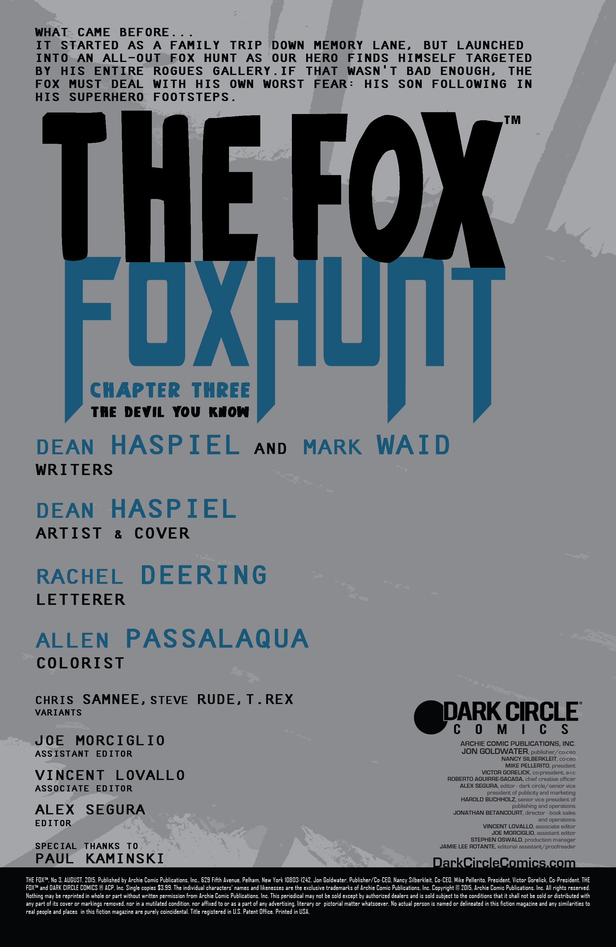 Read online The Fox (2015) comic -  Issue #3 - 2