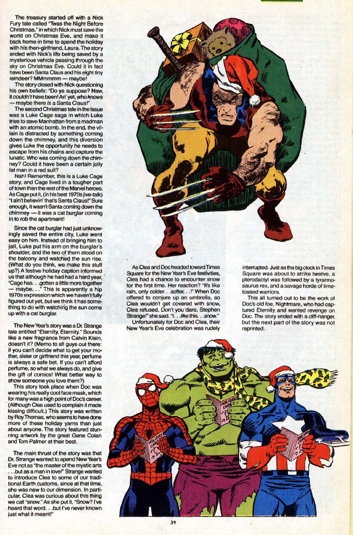 Read online Marvel Holiday Special (1991) comic -  Issue #1991 - 43