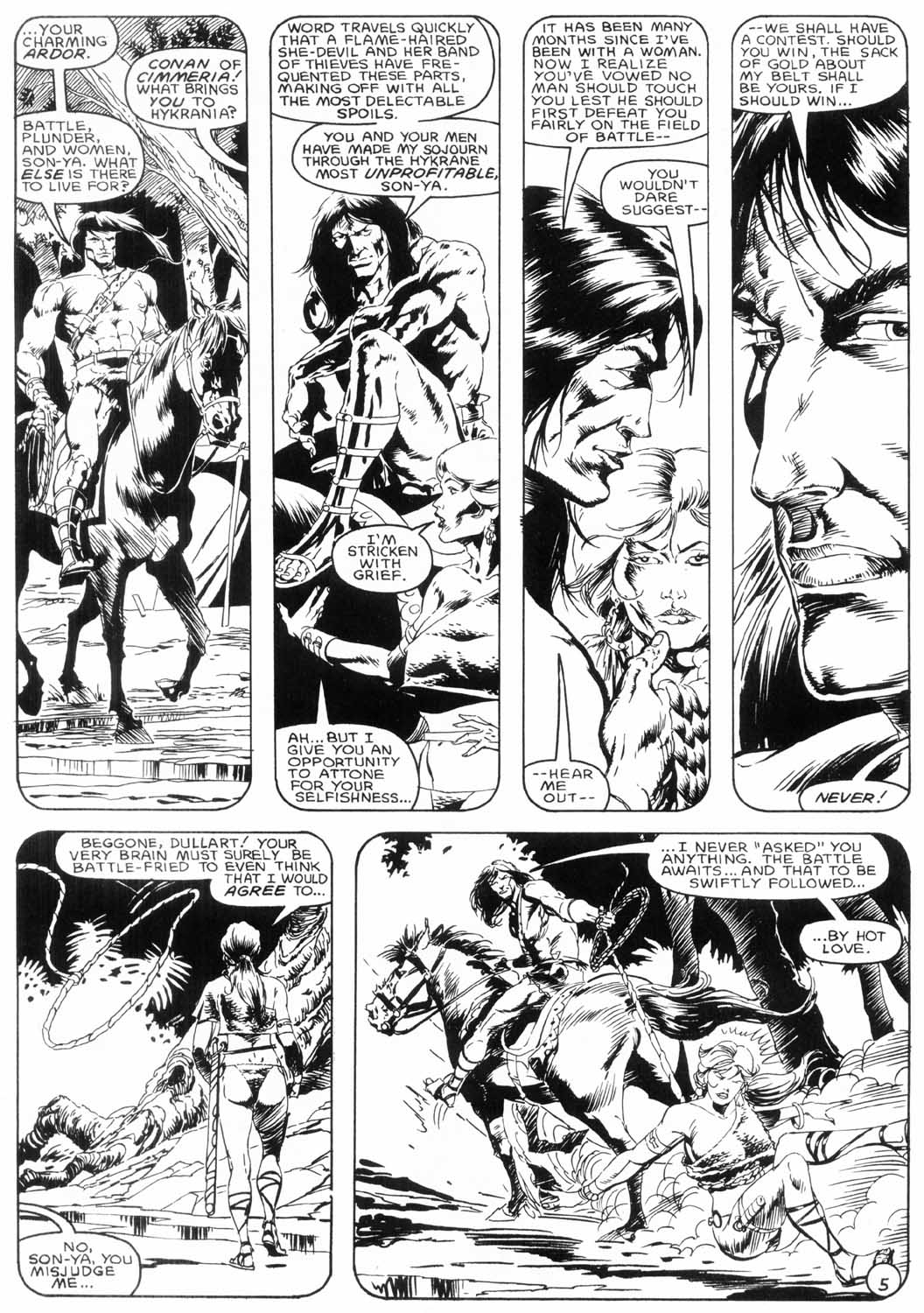 Read online The Savage Sword Of Conan comic -  Issue #153 - 57