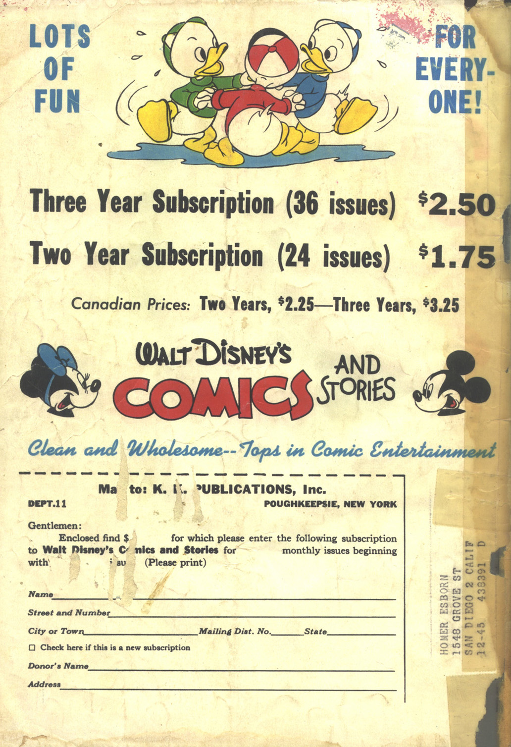 Read online Walt Disney's Comics and Stories comic -  Issue #62 - 52