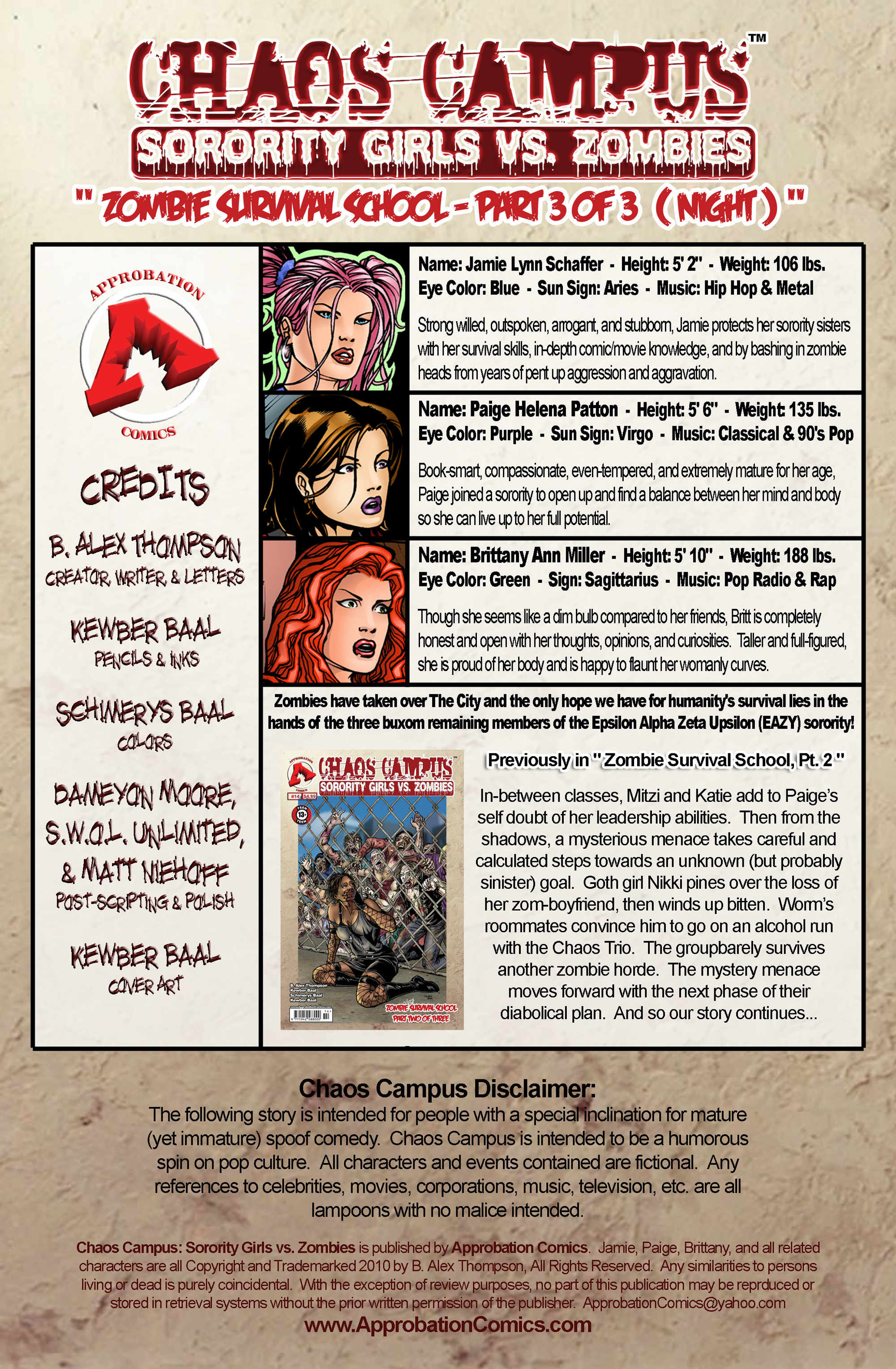 Read online Chaos Campus: Sorority Girls Vs. Zombies comic -  Issue #15 - 2