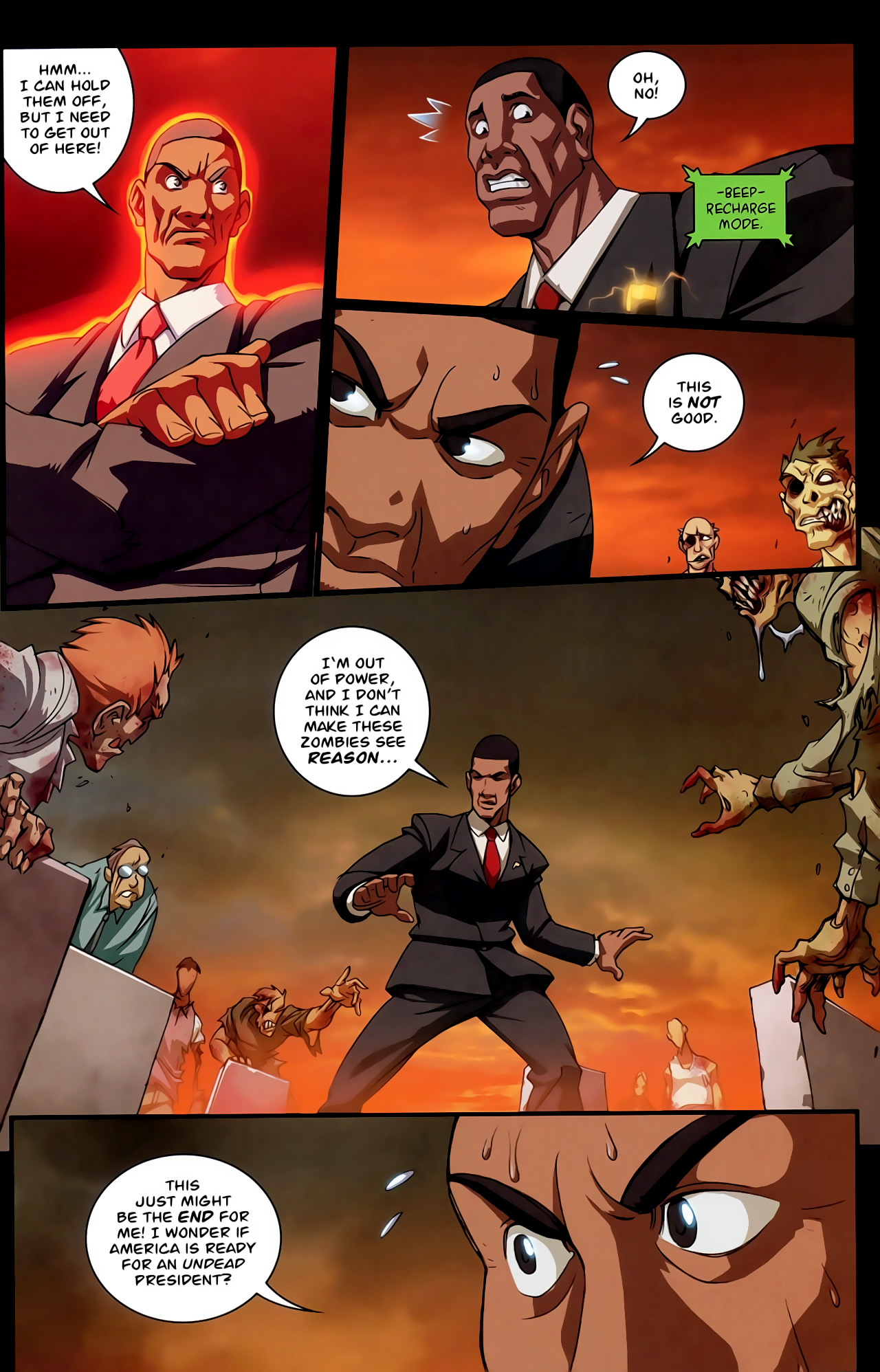 Read online President Evil comic -  Issue #1 - 7