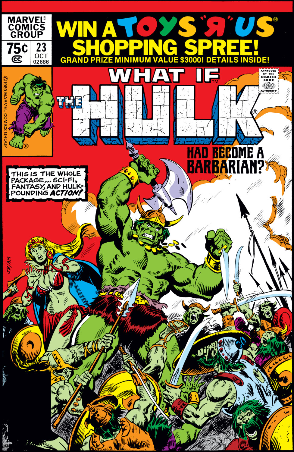 Read online What If? (1977) comic -  Issue #23 - The Hulk had become a barbarian - 1