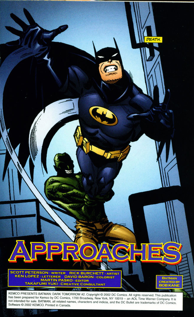 Read online Batman: Dark Tomorrow comic -  Issue #2 - 2