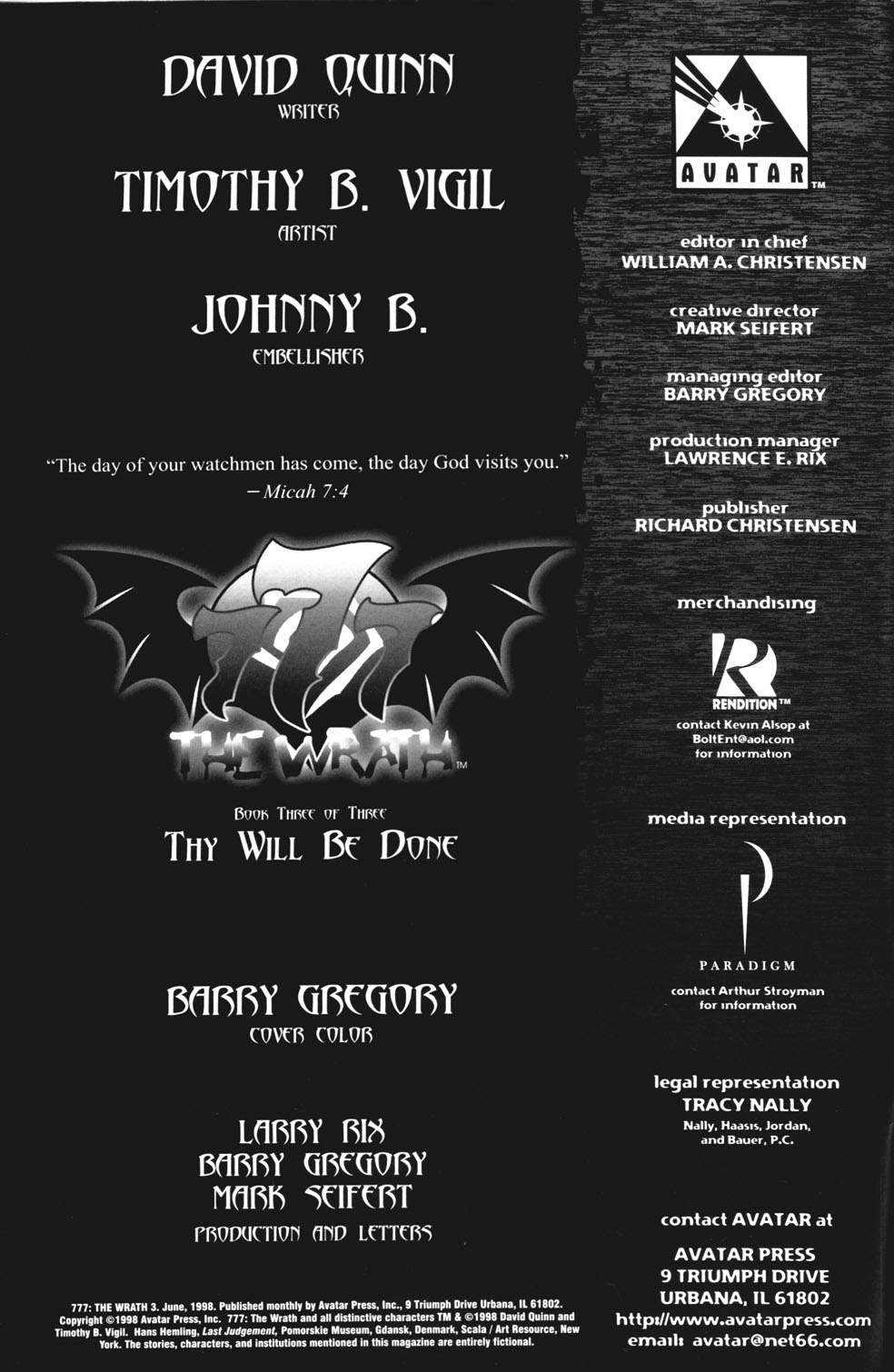 Read online 777: The Wrath comic -  Issue #3 - 2