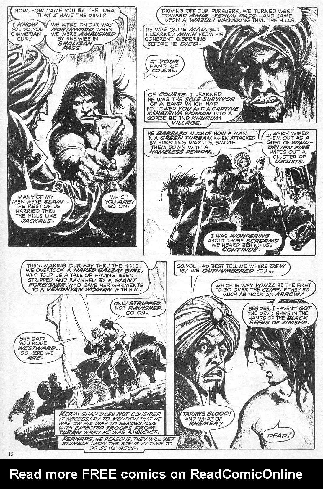 Read online The Savage Sword Of Conan comic -  Issue #18 - 12