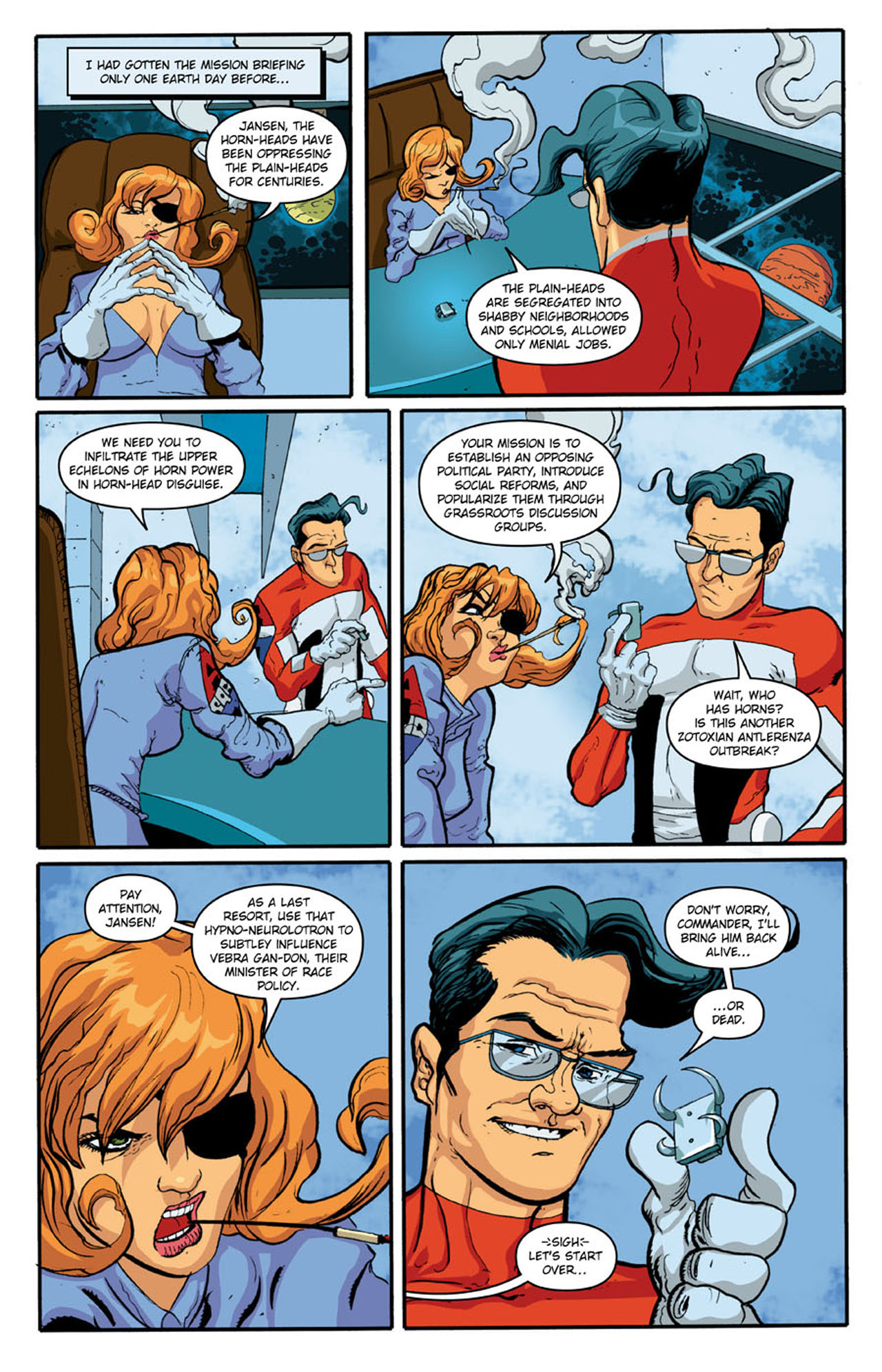 Read online Stephen Colbert's Tek Jansen comic -  Issue #1 - 23